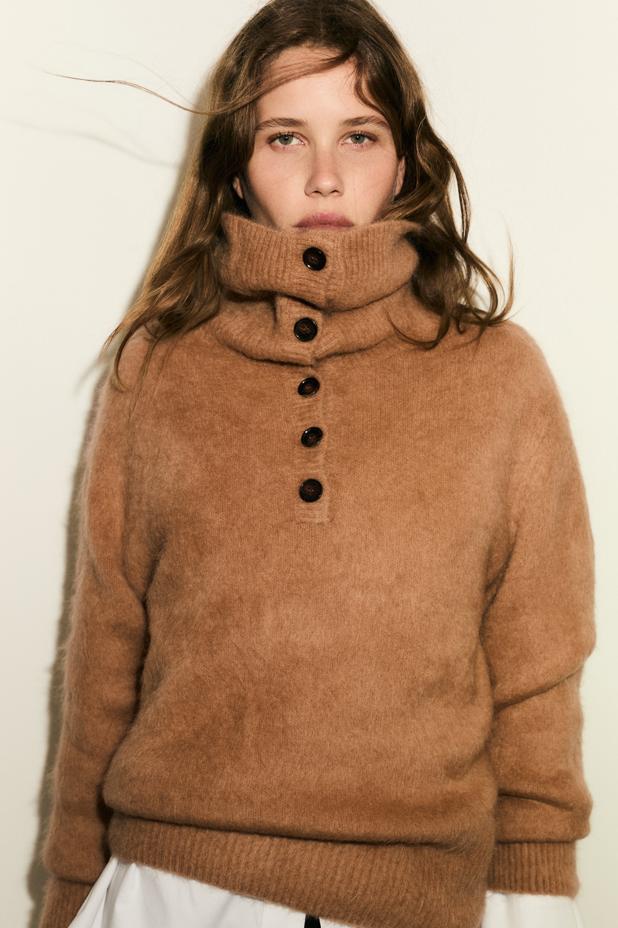 Agrandir l'image: Pull en mohair mélangé - Beige - FEMME | H&M CH 1