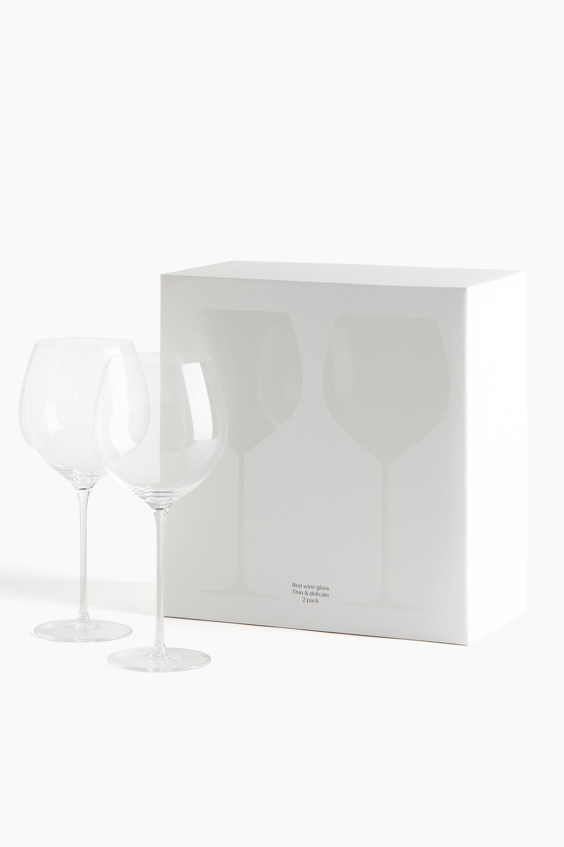 Ver imagem maior: Pack de 2 copos de vinho tinto - Transparente - HOME | H&M PT 5
