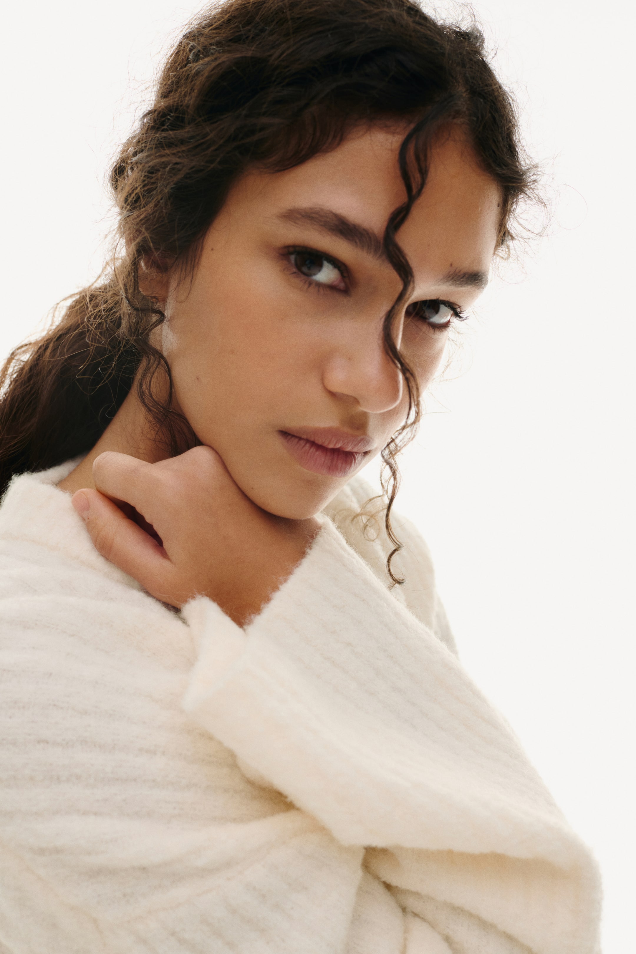 Grotere afbeelding bekijken: Ribgebreide trui van wolmix - Roomwit - DAMES | H&M NL 3