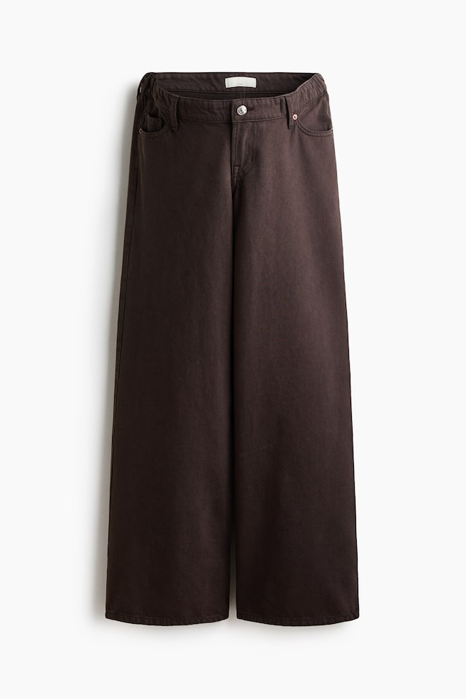 MAMA Wide Low Jeans - Castanho escuro/Azul denim claro/Azul denim/Bege/Padrão leopardo/Preto denim/Cinzento denim/Azul denim/Verde caqui/Azul denim escuro - 1