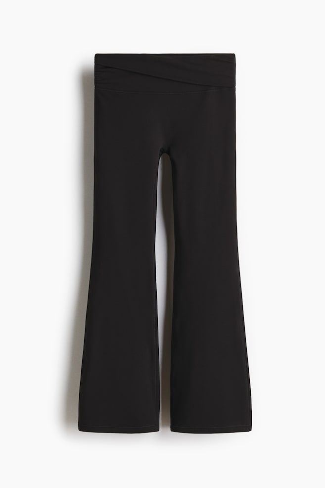 Flared yogalegging met SoftMove™ - Zwart/Wit - 1