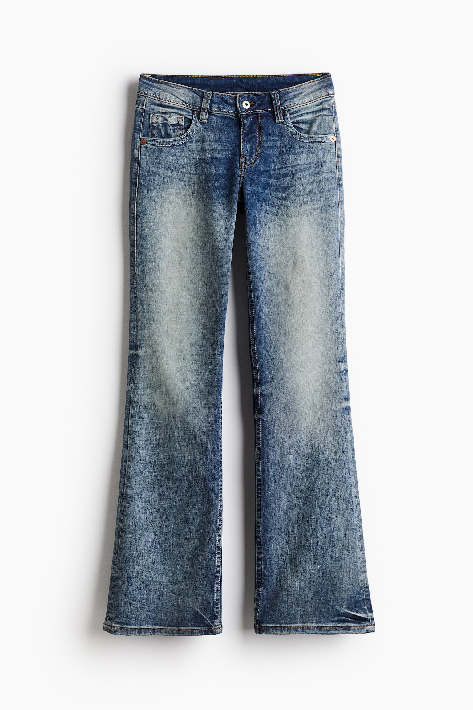 Flared Low Jeans - Denim blue/Light denim blue/Light denim blue/Dark denim blue/Dark denim blue/Black - 2