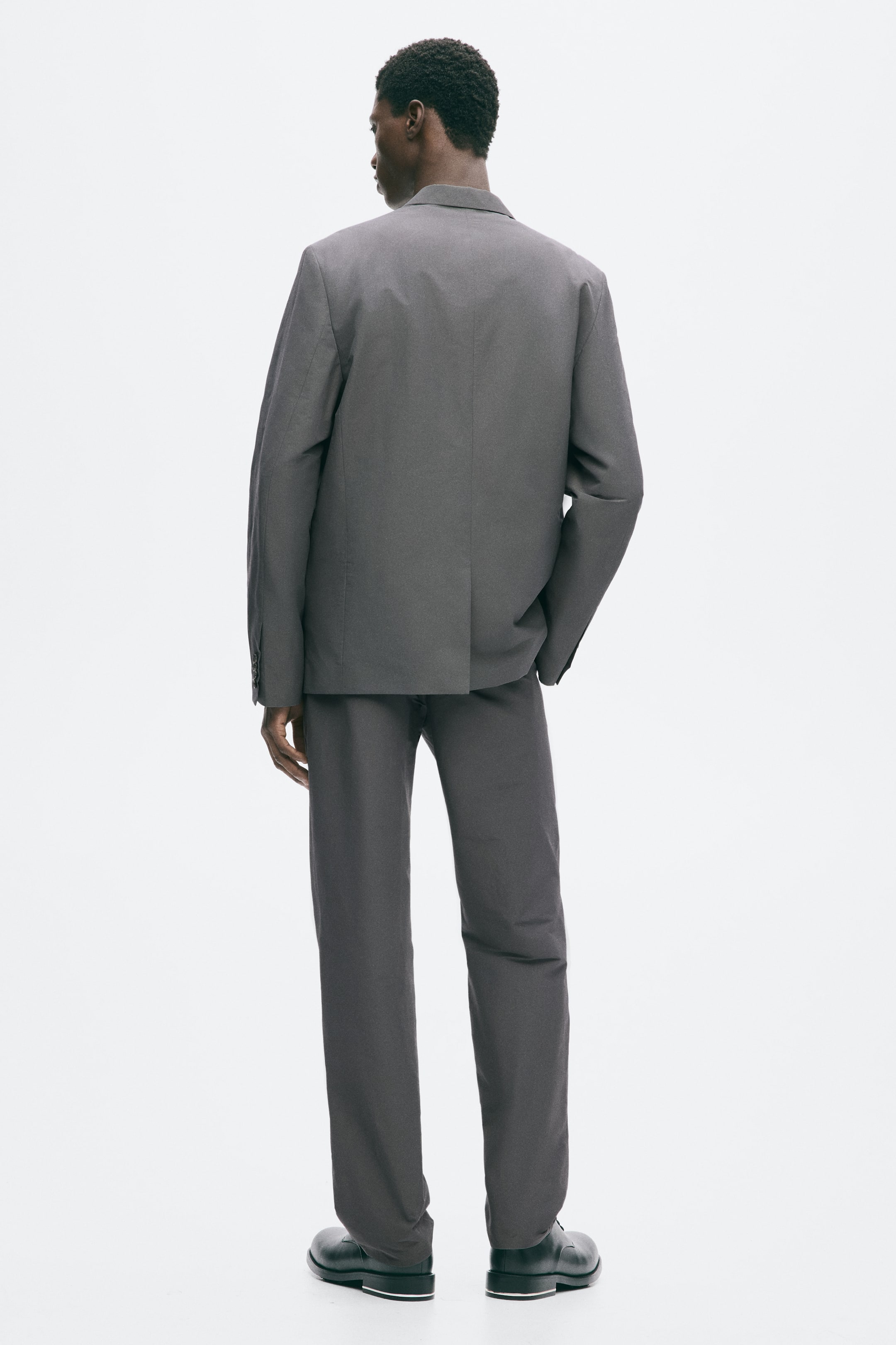 Relaxed-Fit Single-Breasted Jacket