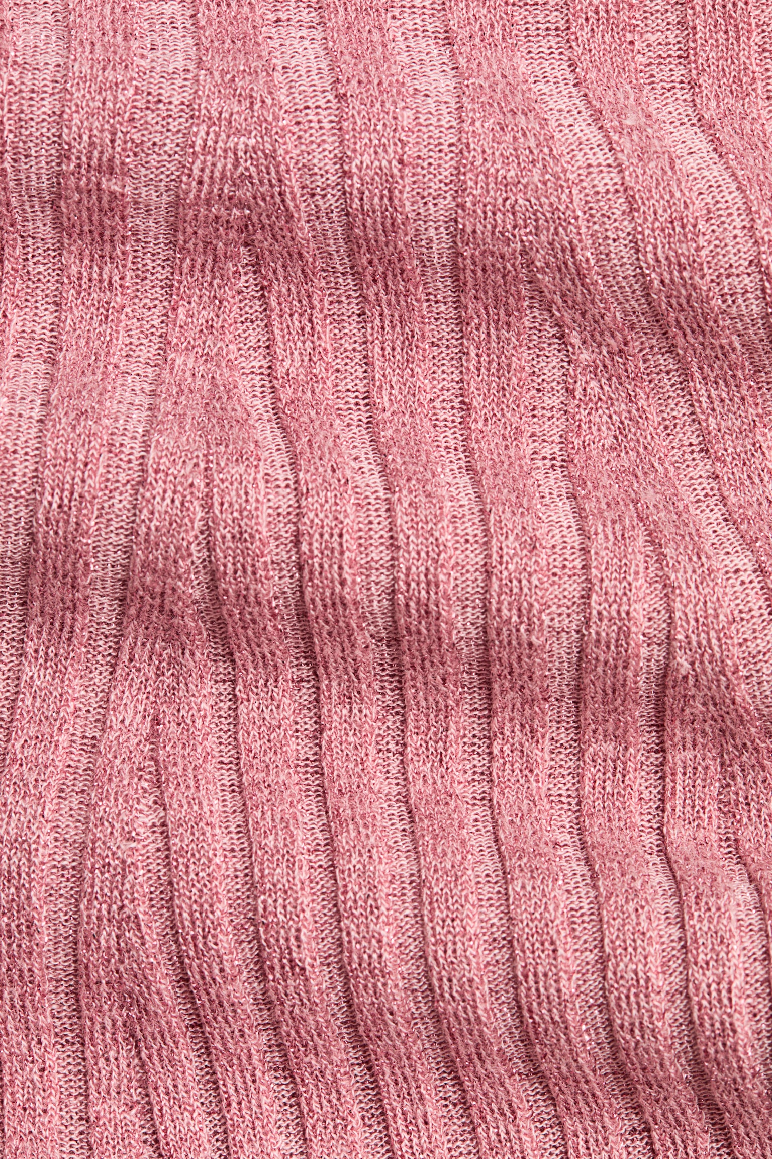 Csillámló magas nyakú felső - Rózsaszín/Black/Sötétbarna - 2