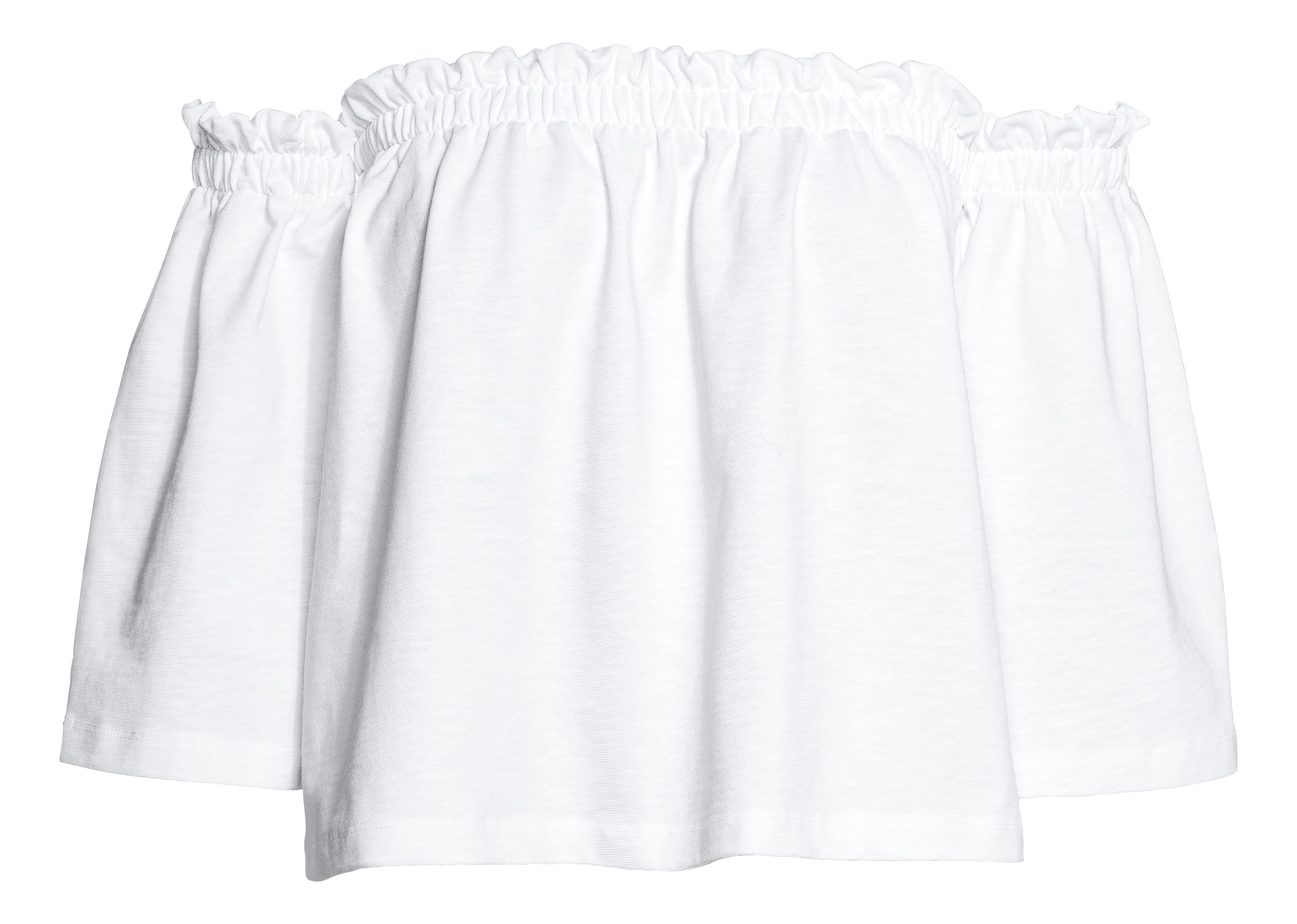 オフショルダートップス - ホワイト - レディース | H&M JP