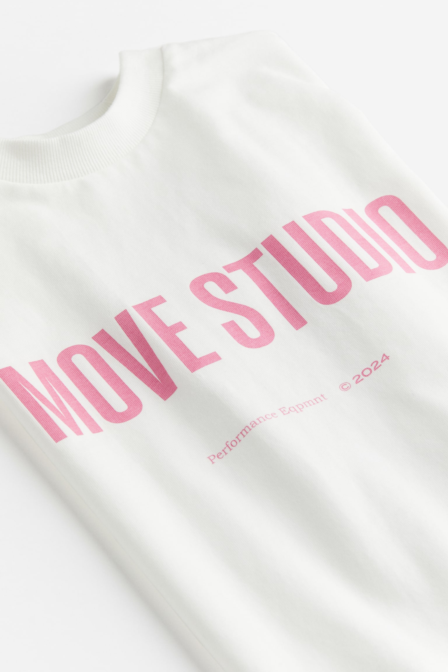 クロップドスポーツトップス DryMove™ - ホワイト／Move Studio - 5