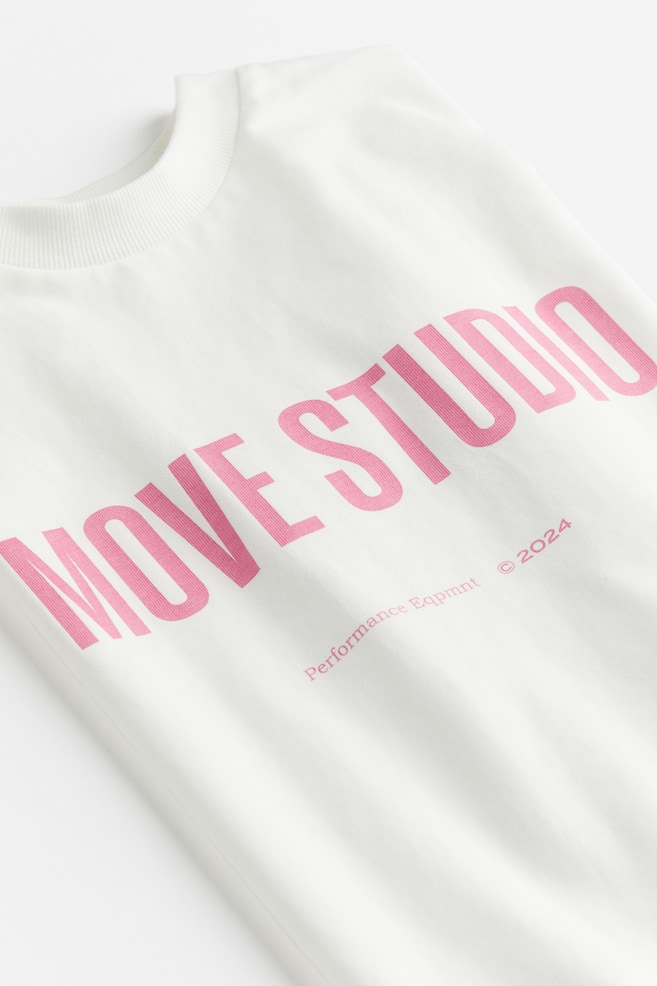 DryMove™ Kurzes Sportshirt - Weiß/Move Studio/Braun/Move Studio - 5