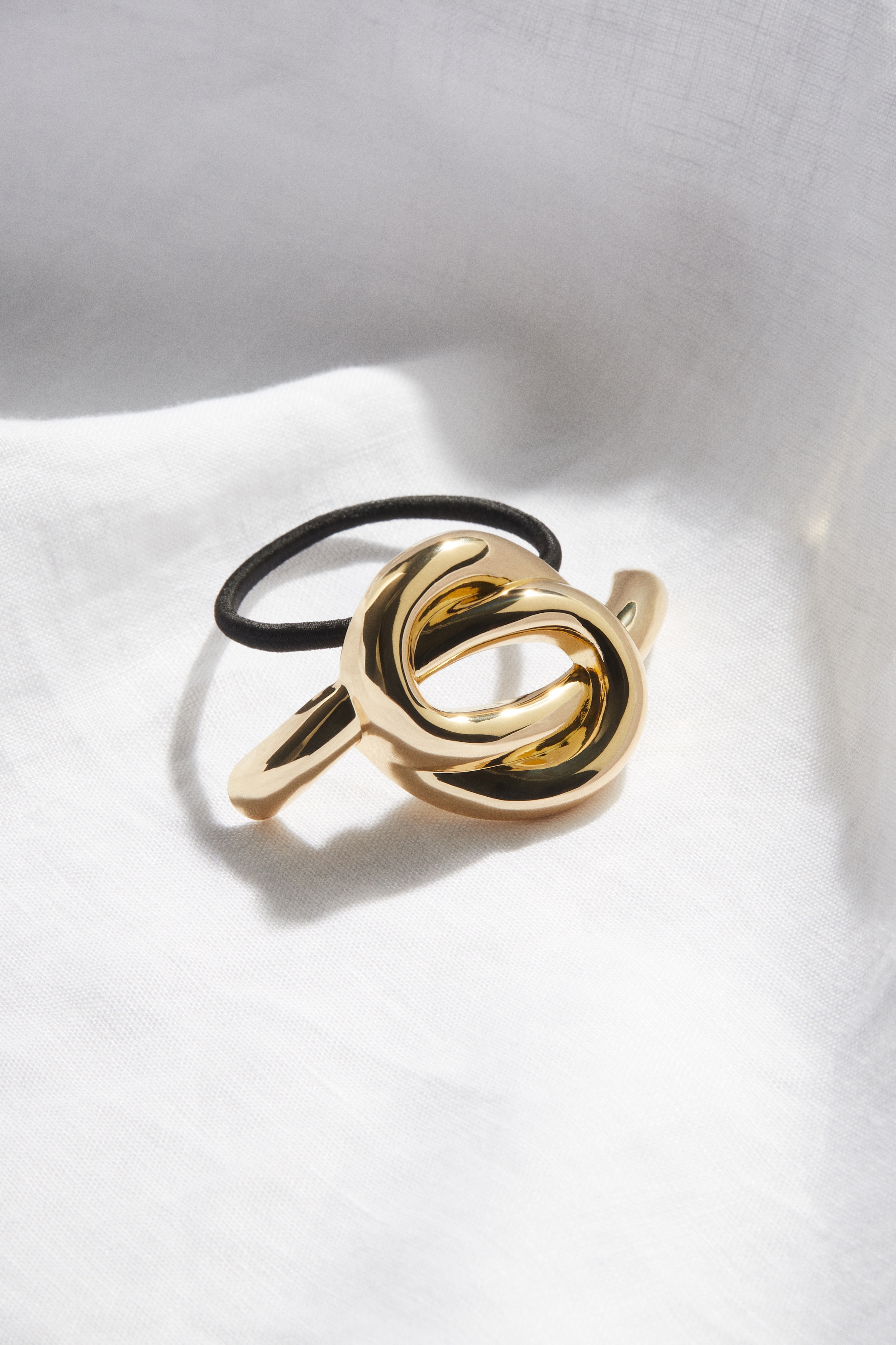 Dam - Guld Hårsnodd med knutdetalj  - H&M