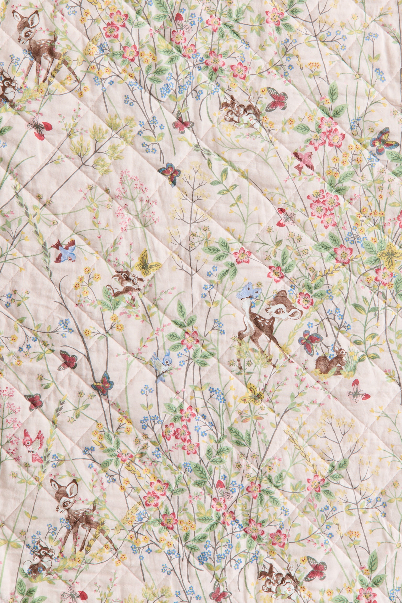 Quilted cotton bedspread - Light pink/Bambi - 4