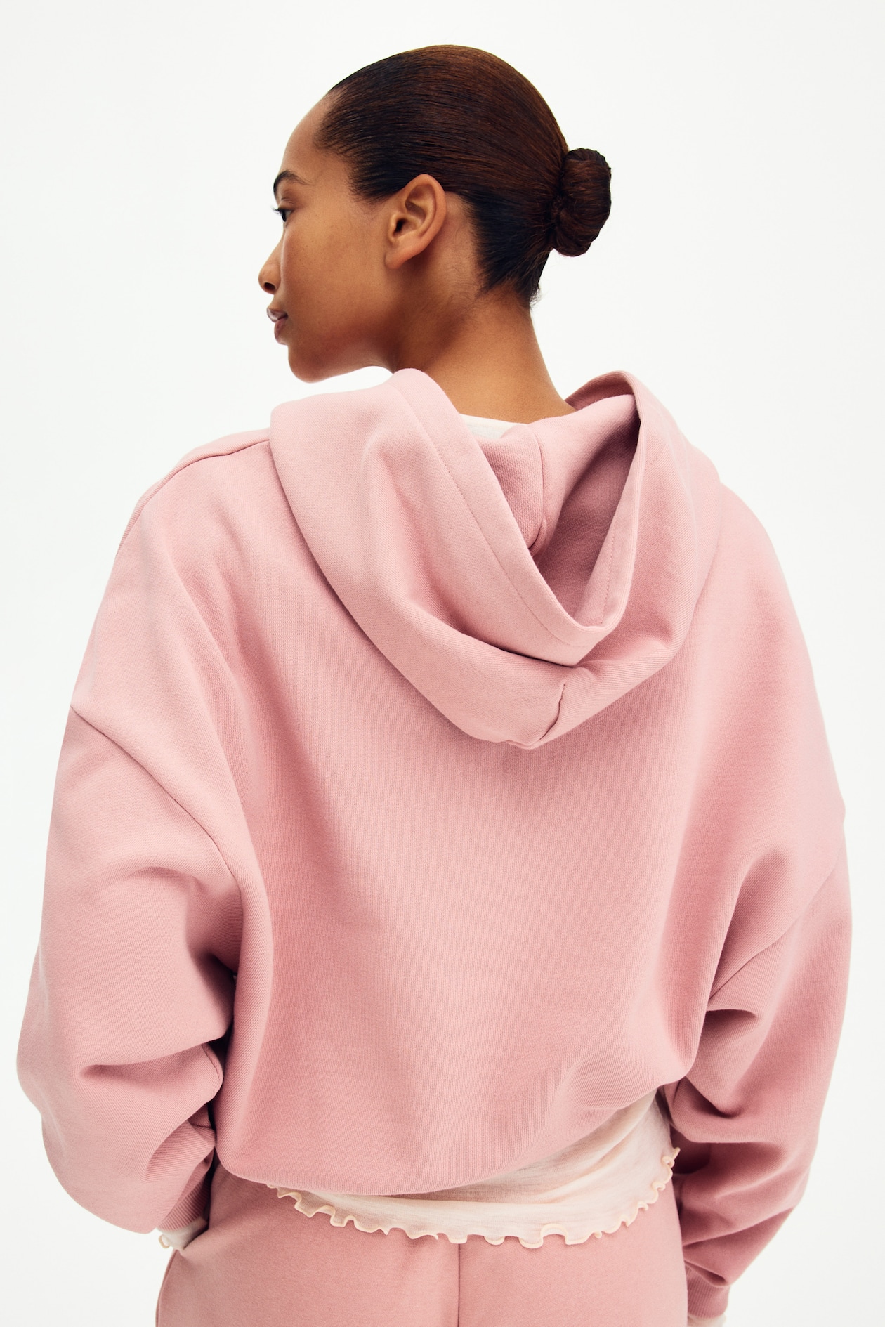 Drawstring zip-through hoodie - image 4