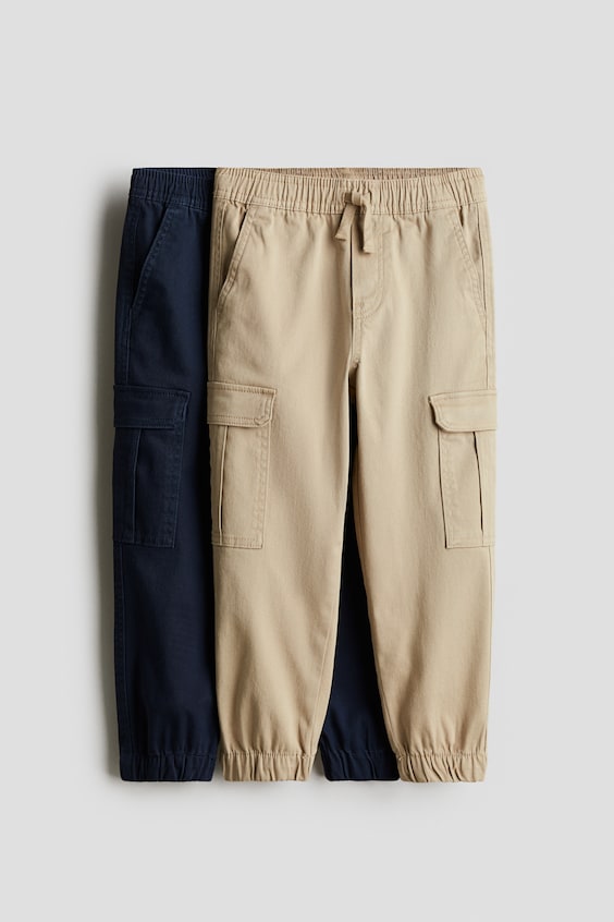 Детские брюки H&M 2-Pack Cargo Pants