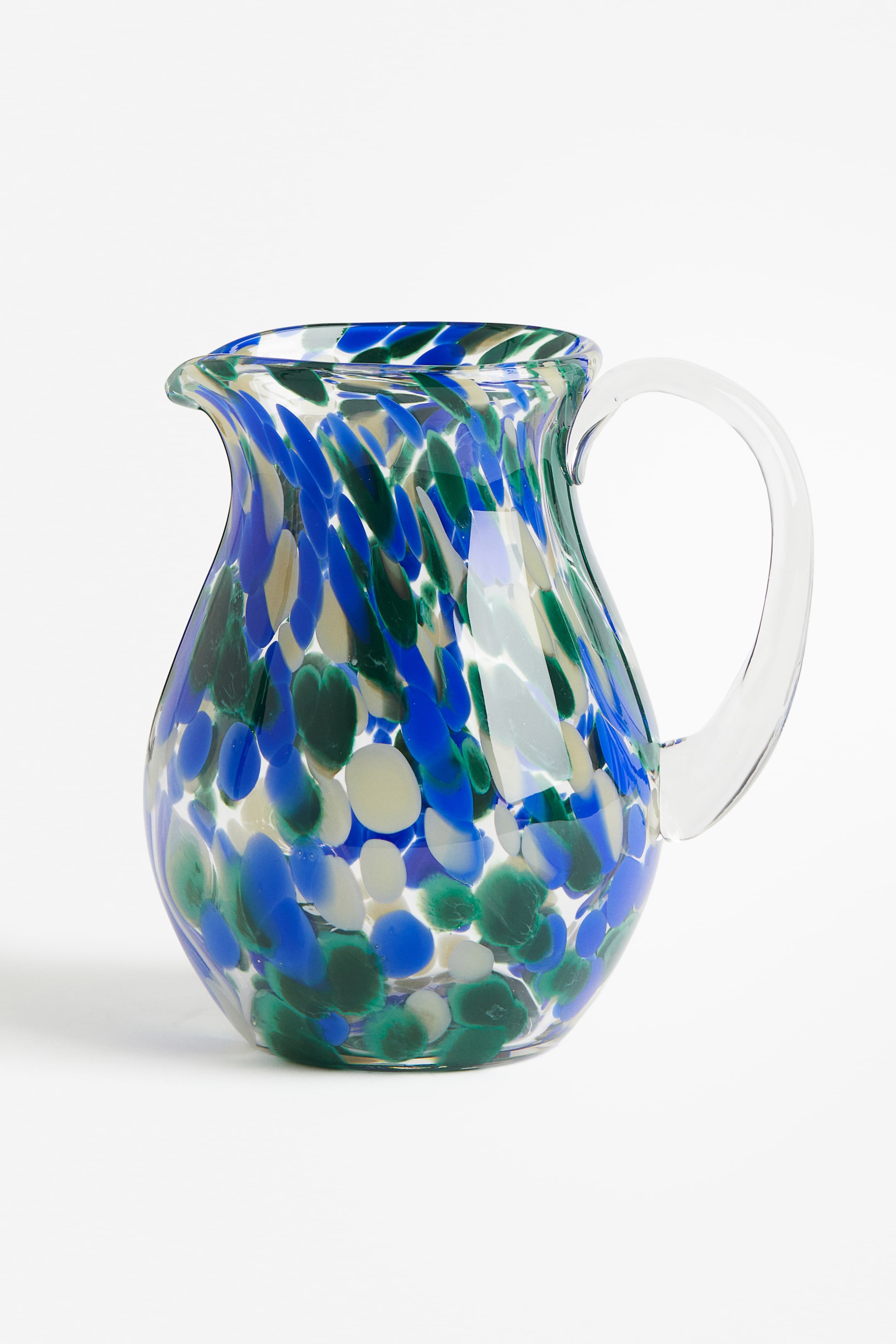 Patterned glass jug - Green/Patterned - Home All | H&M GB