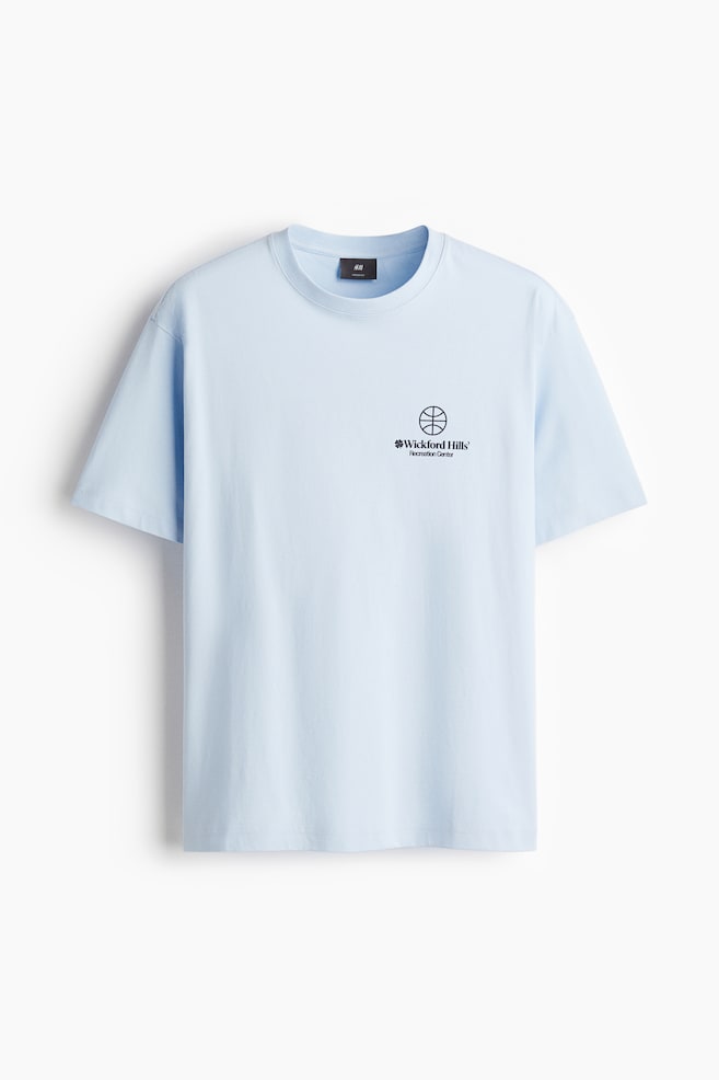 T-shirt z nadrukiem Relaxed Fit - Jasnoniebieski/Wickford Hills/Biały/Only Getting Started/Czarny/Nothing beats a good/Biały/Florida/Niebieski/San Diego/Czarny/Phys. Ed. Class/Zieleń khaki/Adapt/Fioletowy/Orchards bookstore/Brązowy/Adapt - 1