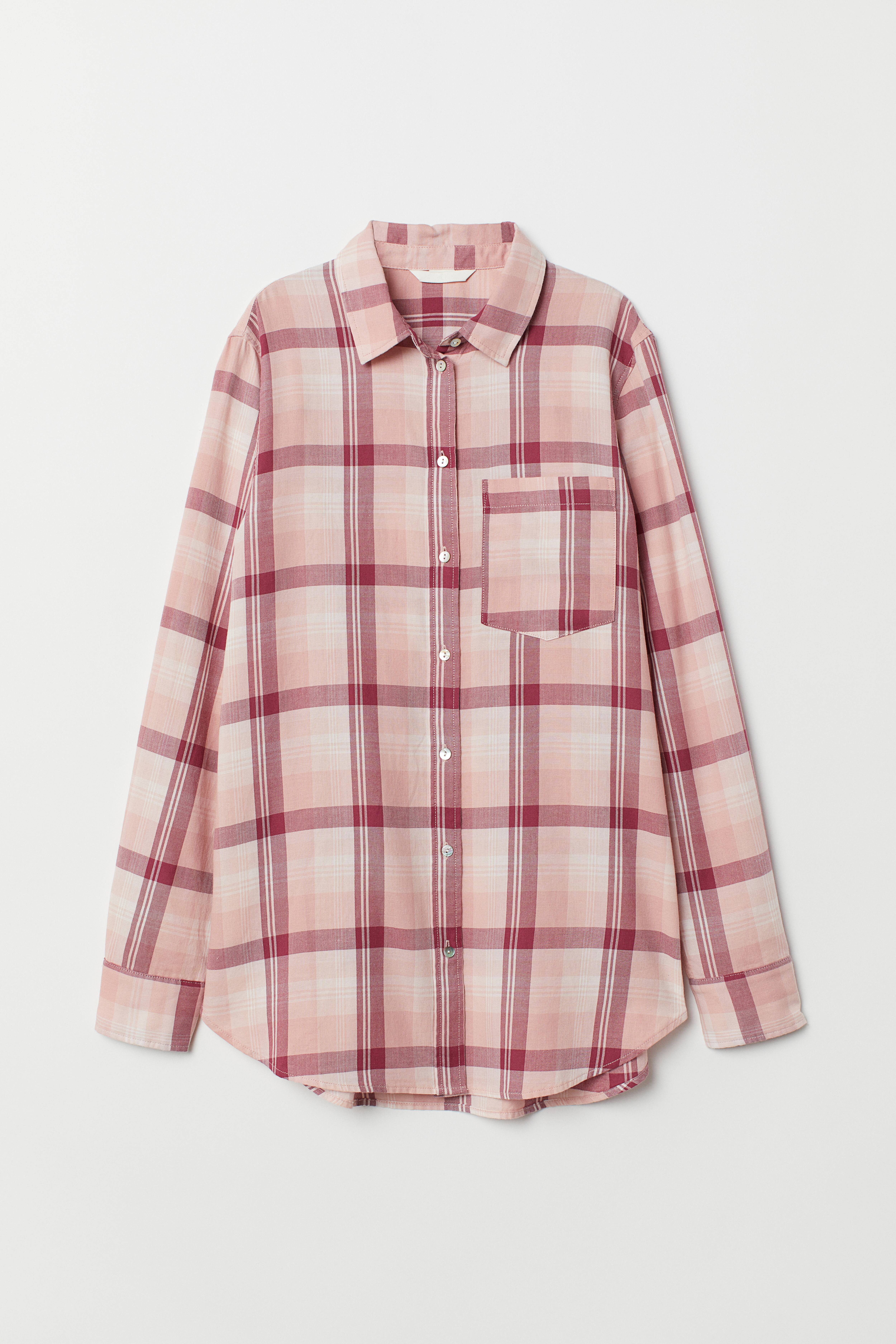 Camisa rosa mujer shops h&m