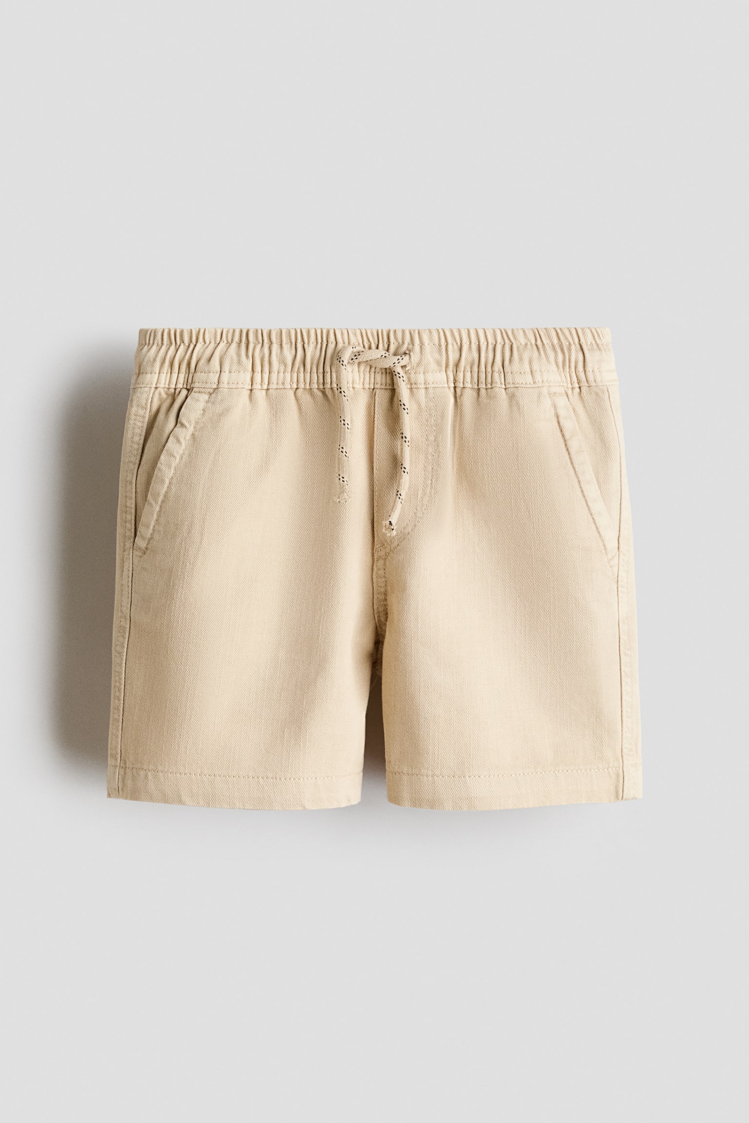 Shorts i bomuld - Light beige