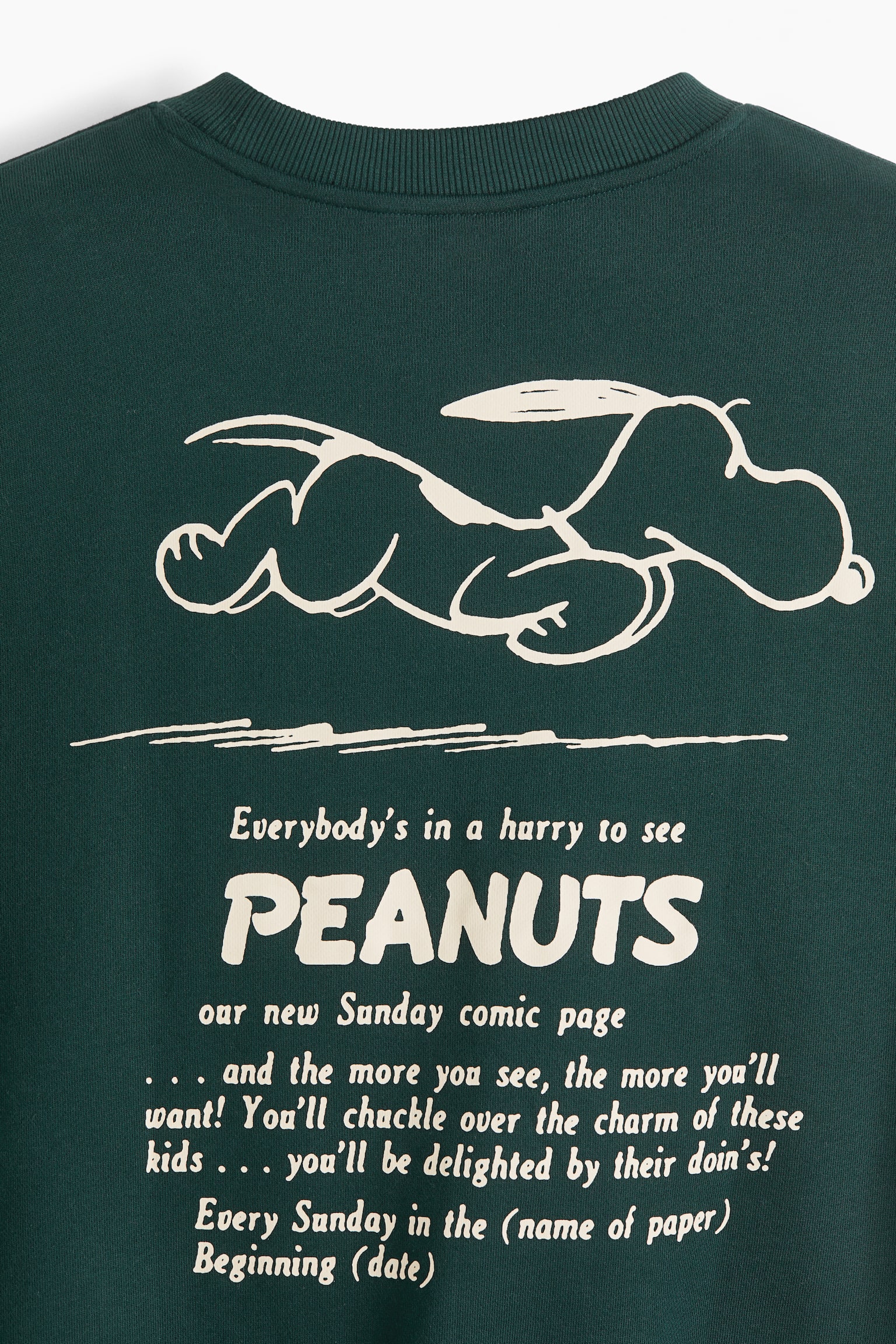 加大碼圖案運動衫 - 深綠色/史努比/黑色/Cypress Hill/酒紅色/史努比/黑色/Motörhead/Cream/The British Museum/混灰色/史努比/淺米色/Keith Haring/深綠色/Keith Haring/黑色/MTV - 7