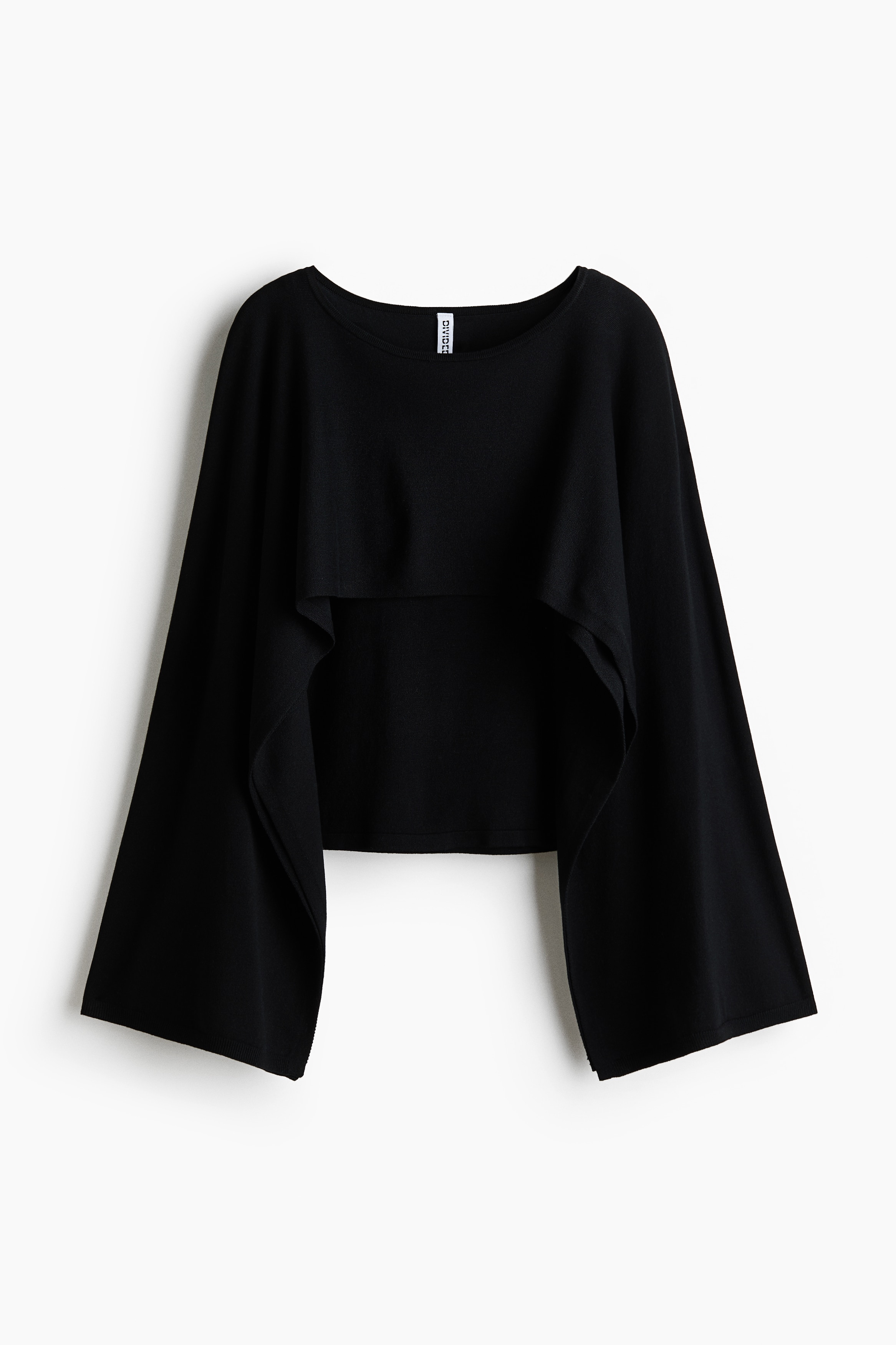 Top façon cape - Noir/Bleu foncé