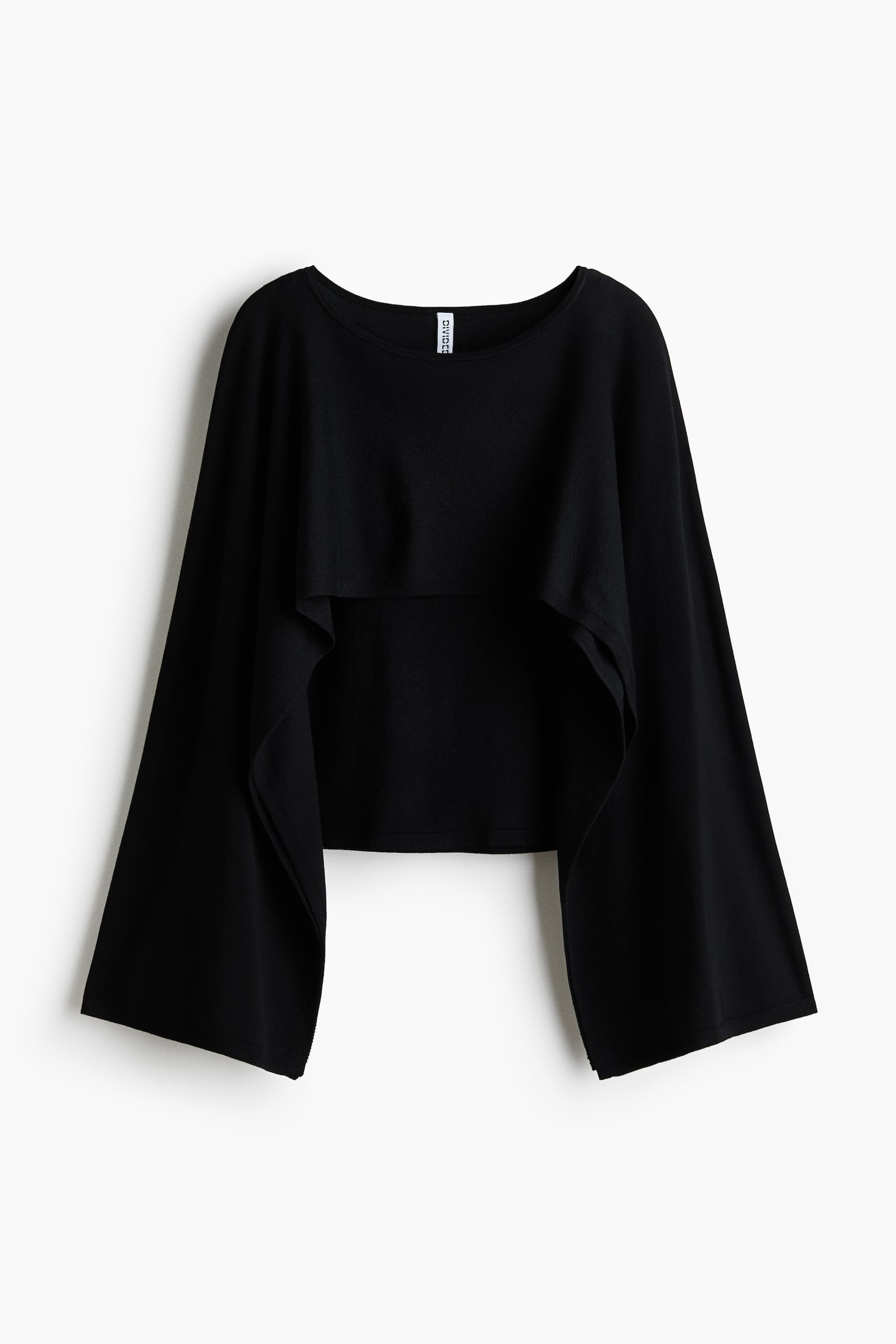 Top façon cape - Noir/Bleu foncé