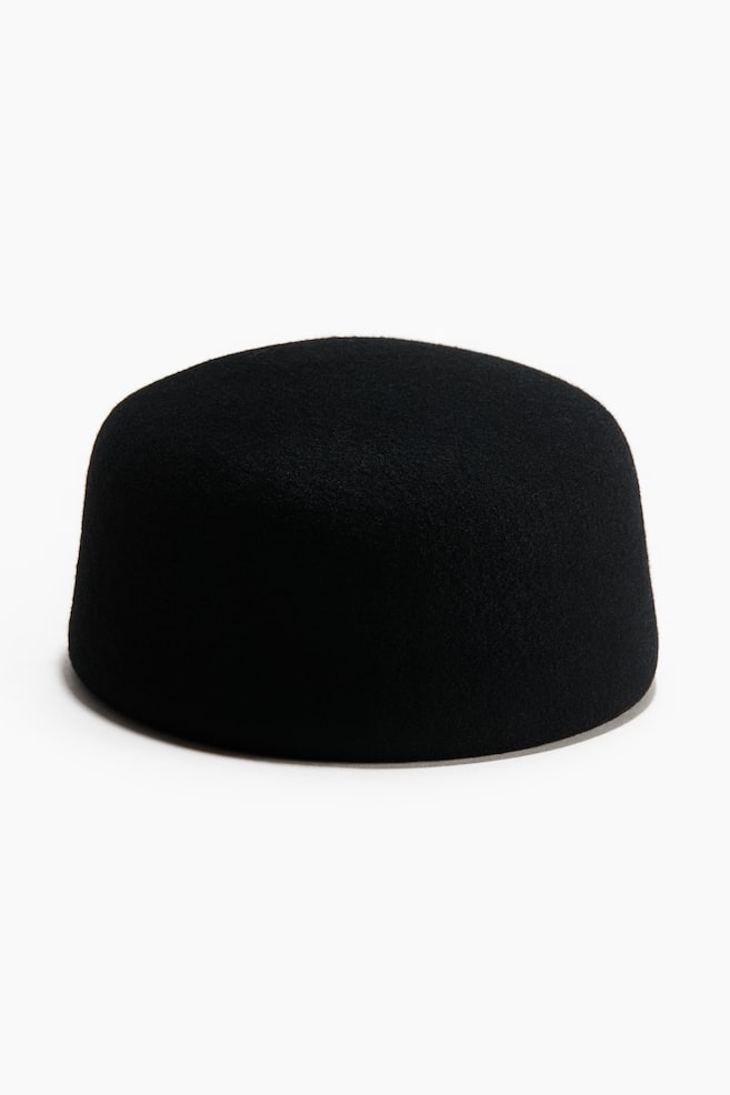 Wool Hat - Black - 1