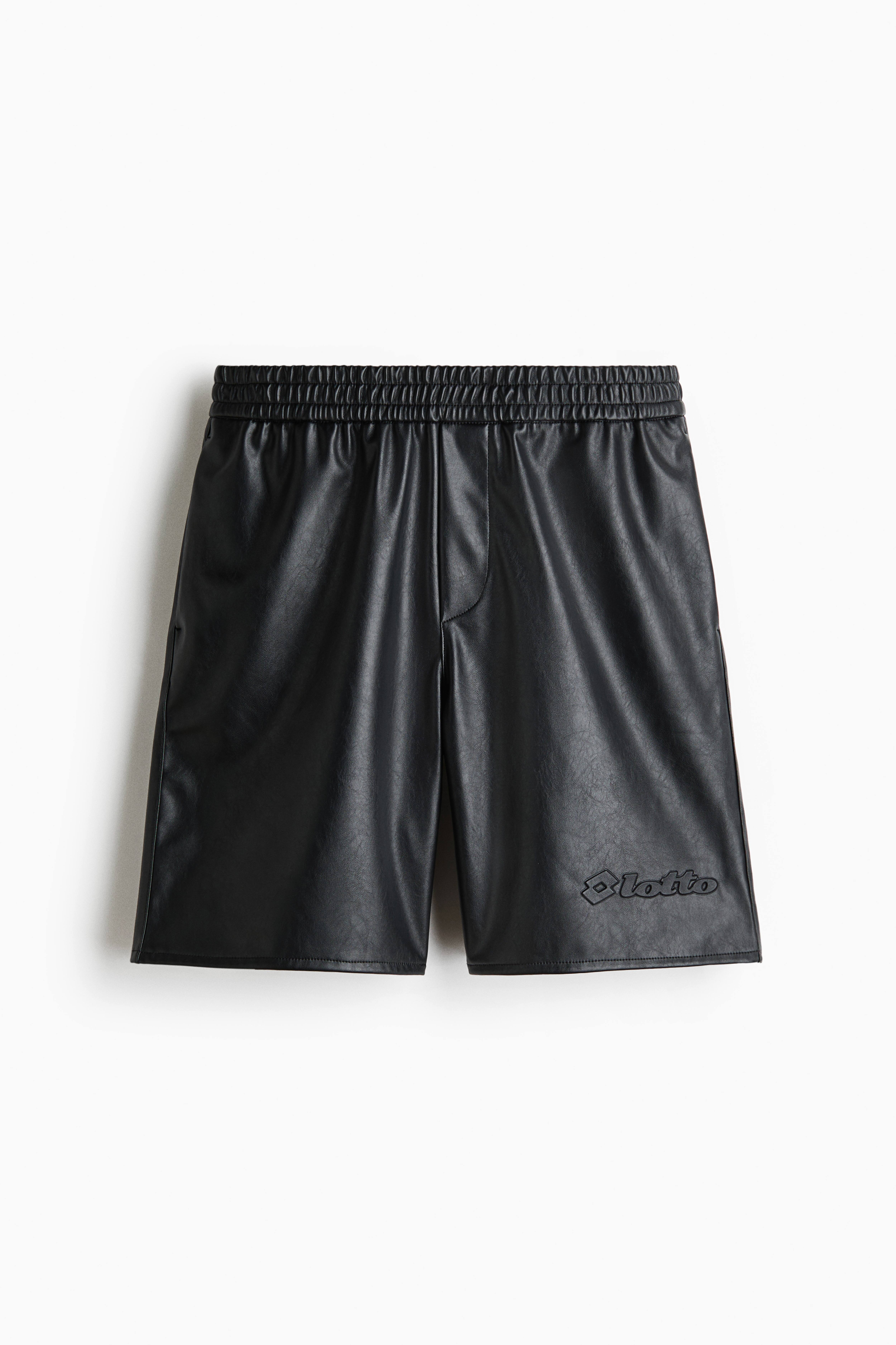 Relaxed-Fit Coated Shorts