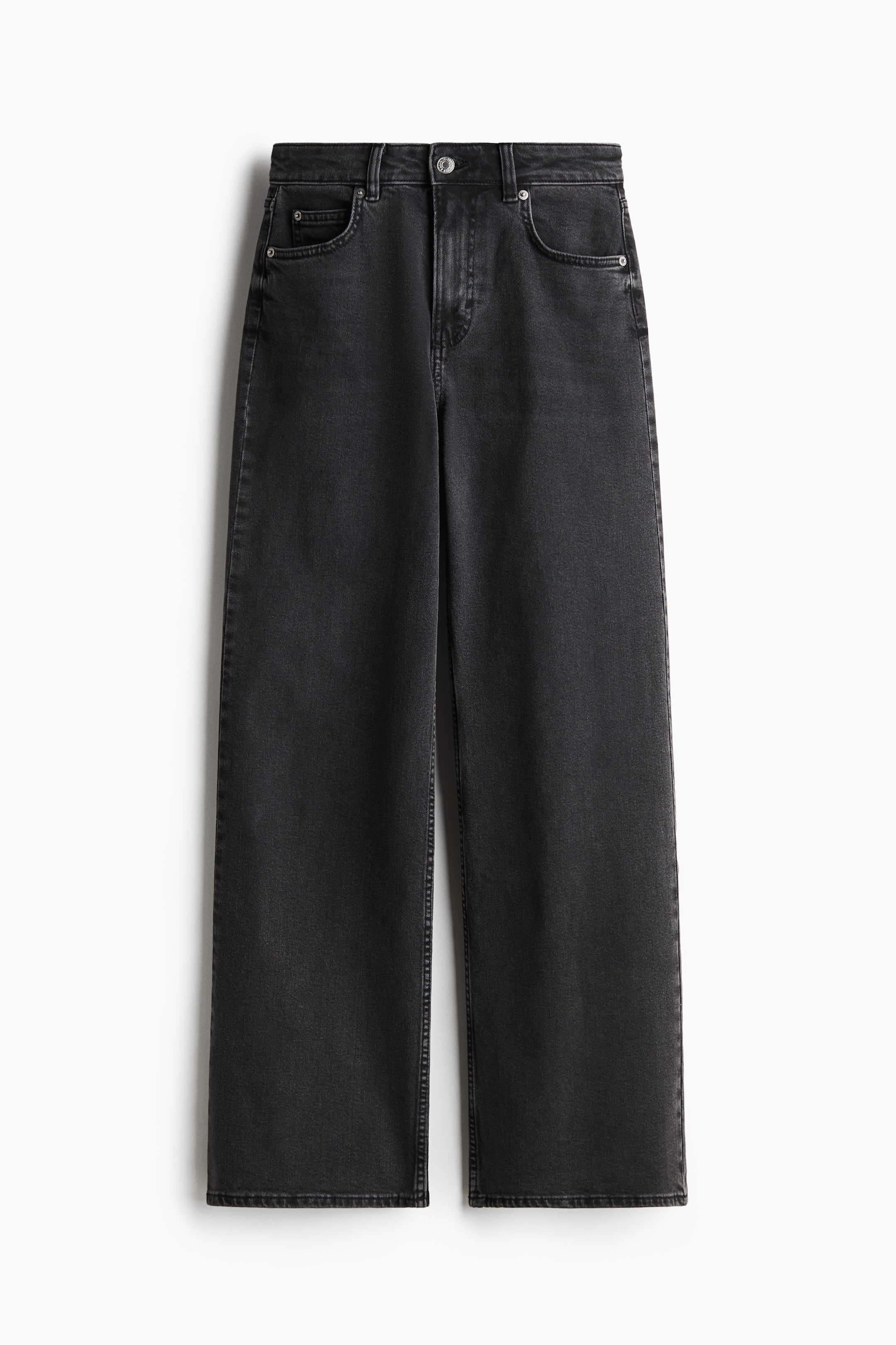 Wide High Jeans - Black - Ladies | H&M GB 7