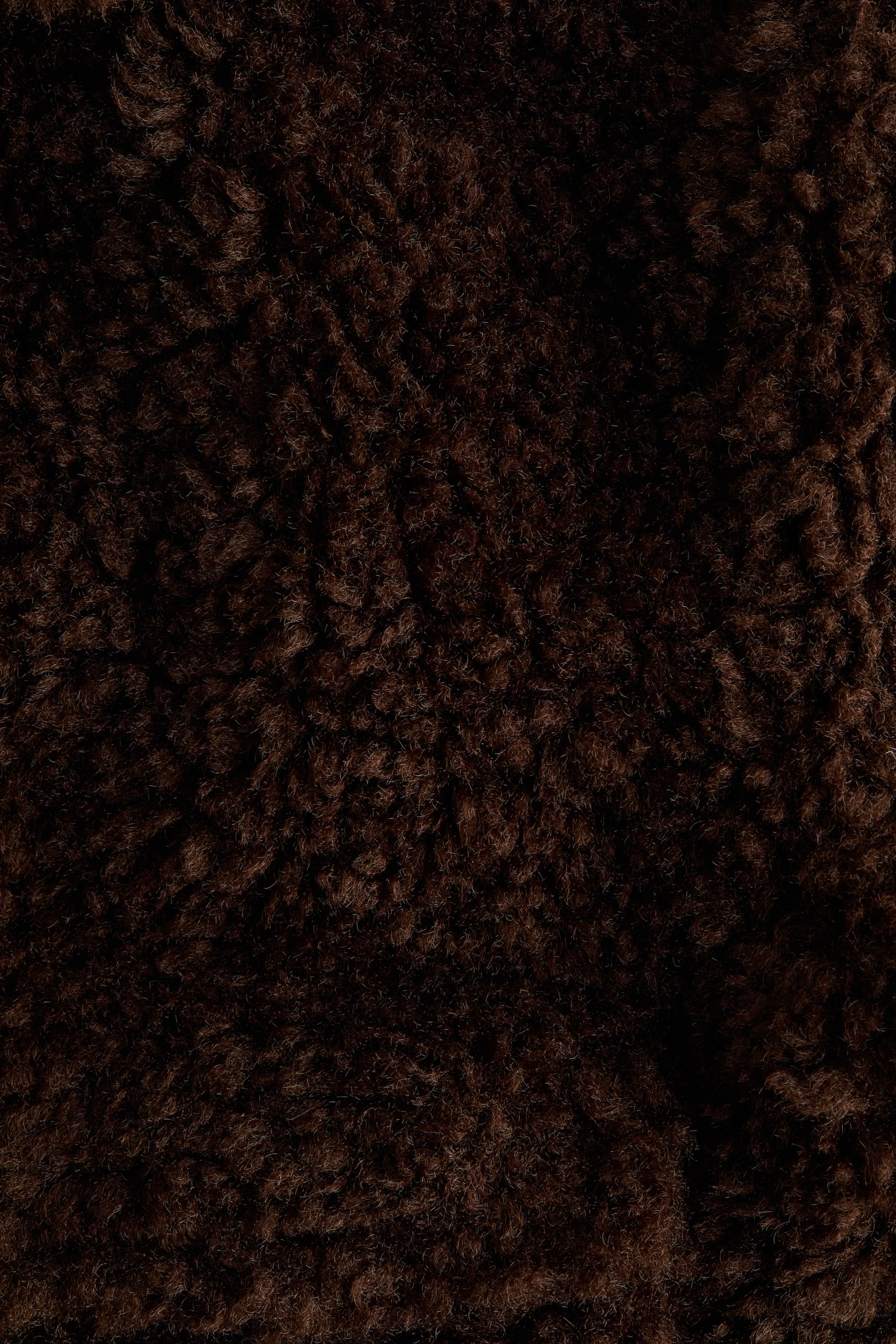 Puszysta kurtka - Ciemnobrązowy/Jasnobeżowy - 4