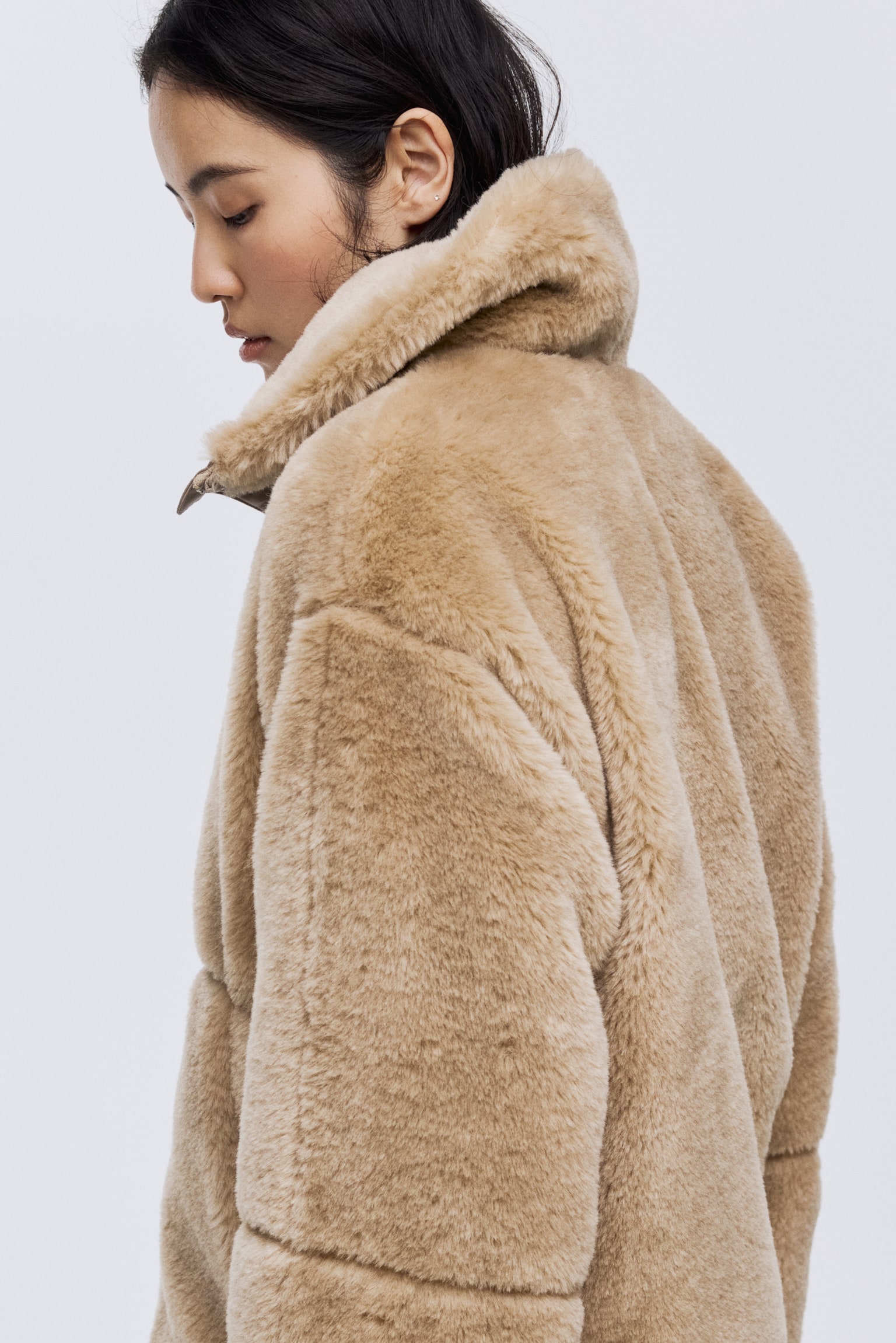 Обемно яке - Бежов/Тъмнобежов/Тъмнокафяв - 6