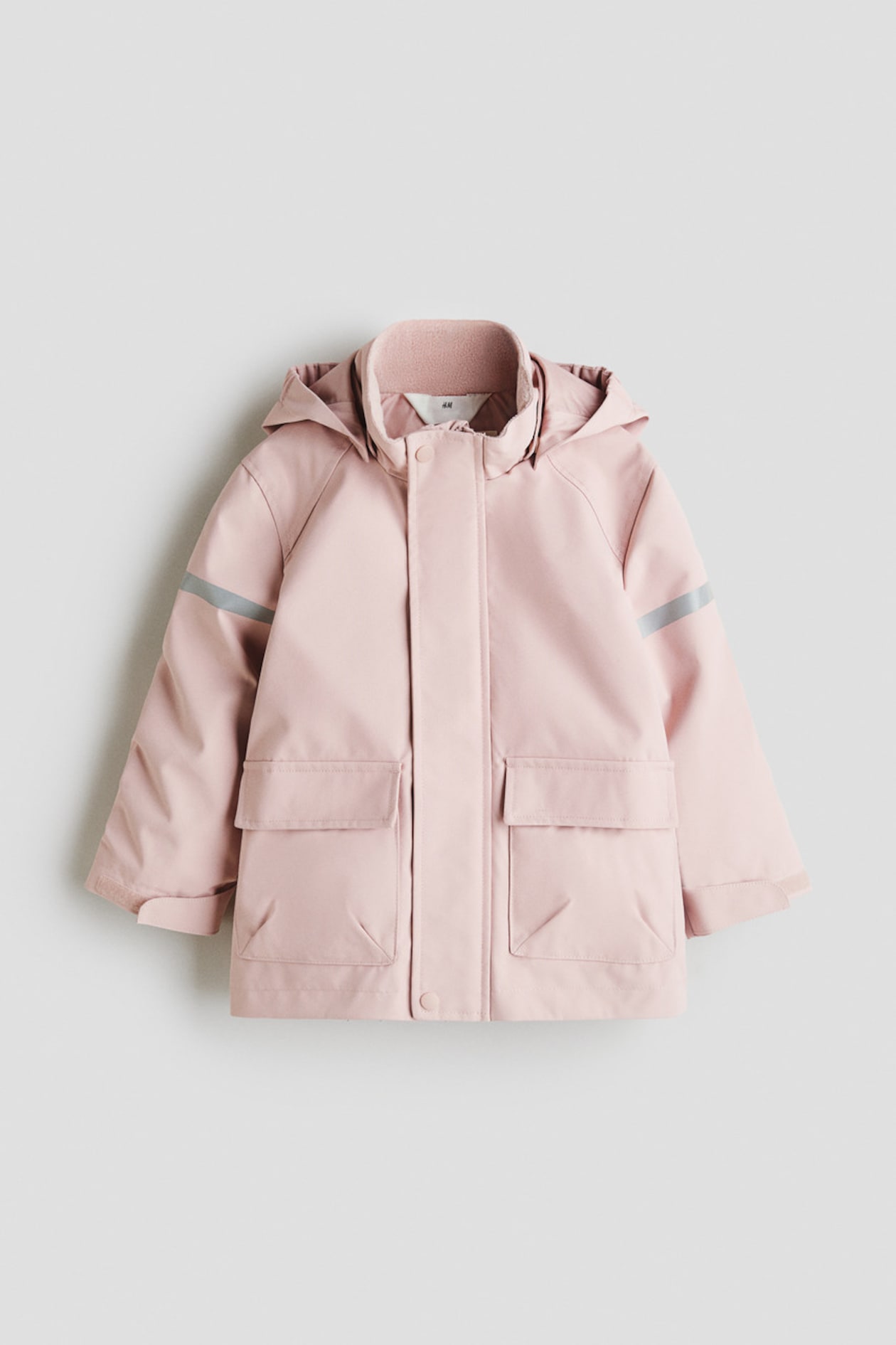 Light pink Water-resistant Room-to-grow parka for kids | H&M GB