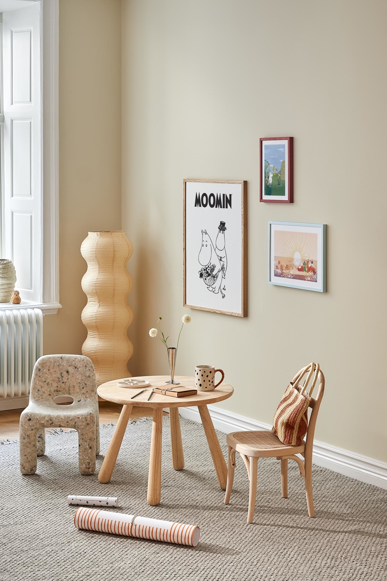 Moomin Sunset By The Sea Plakat - Orange