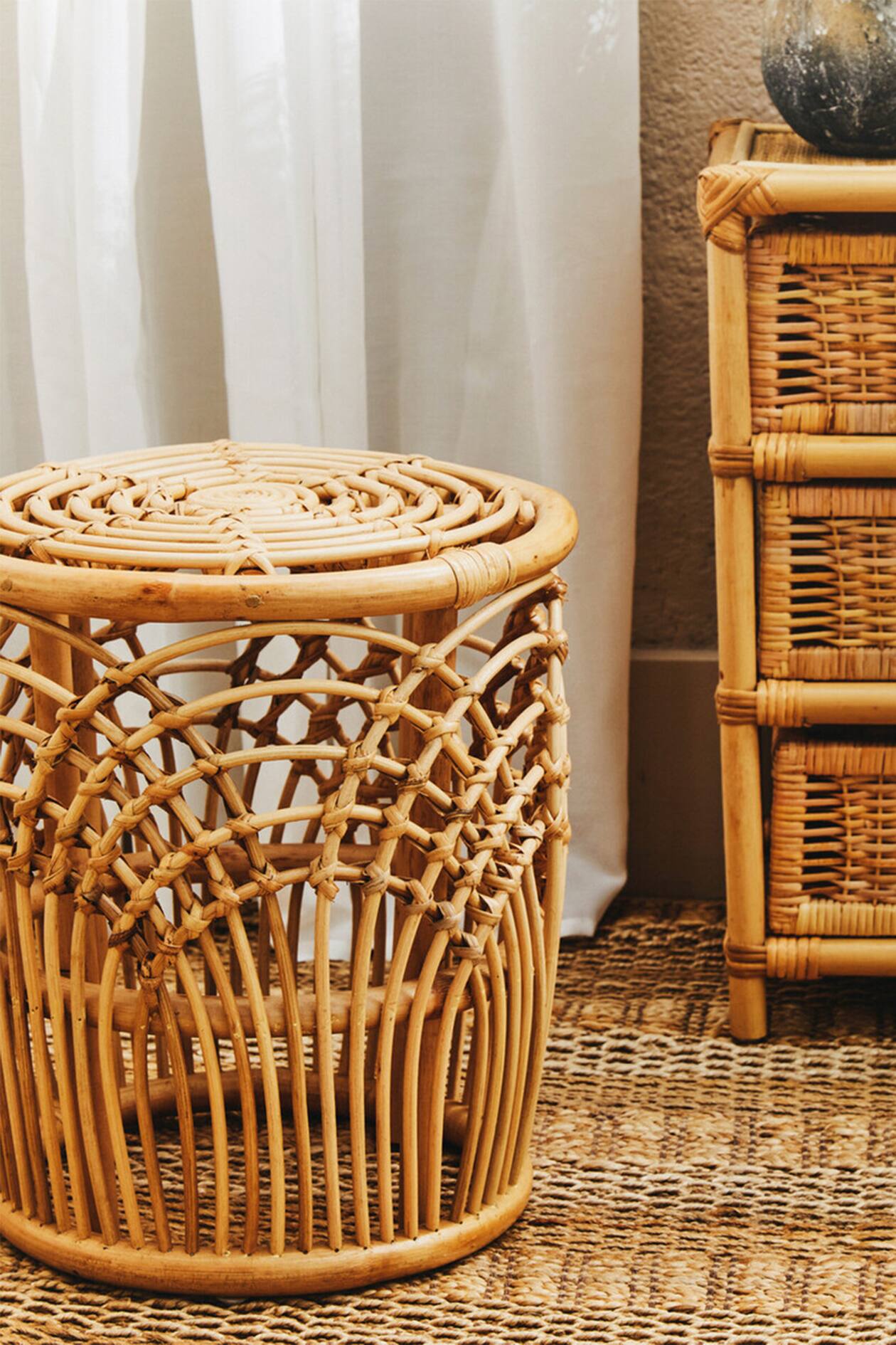 Natural Mataram Rattan Side Table at H&M Home | H&M GB