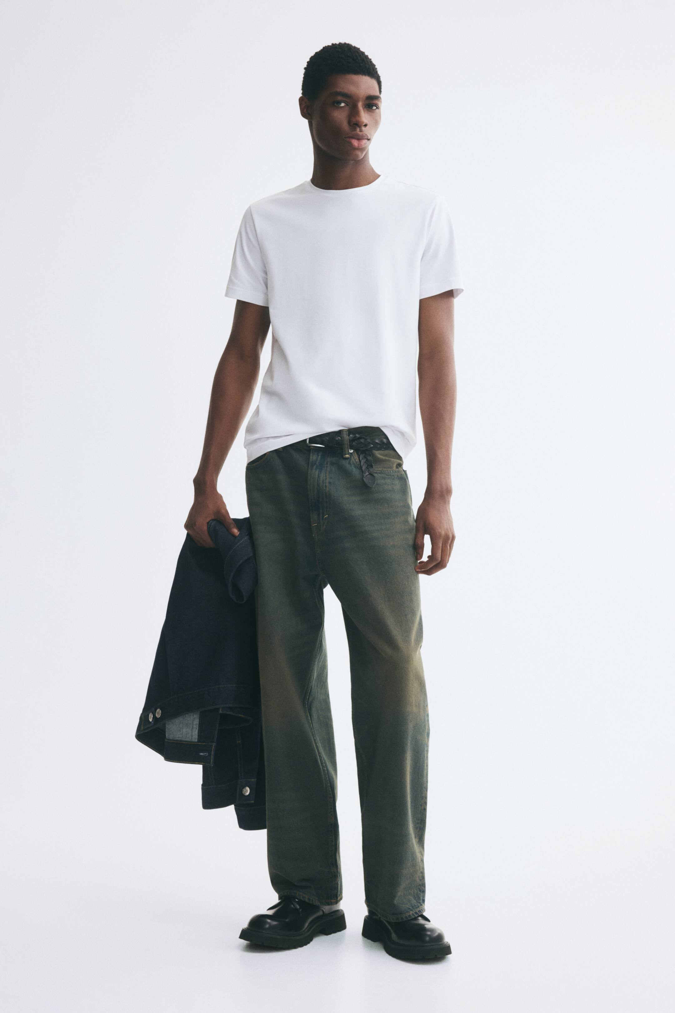 View larger image: Slim Fit Supima® cotton T-shirt - White - Men | H&M 1