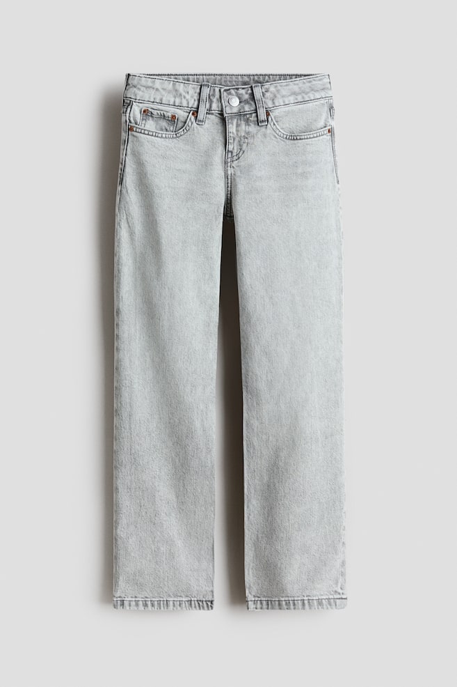 Straight Leg Jeans - Light denim gray/Dark denim blue/Light denim blue/Light denim blue - 1