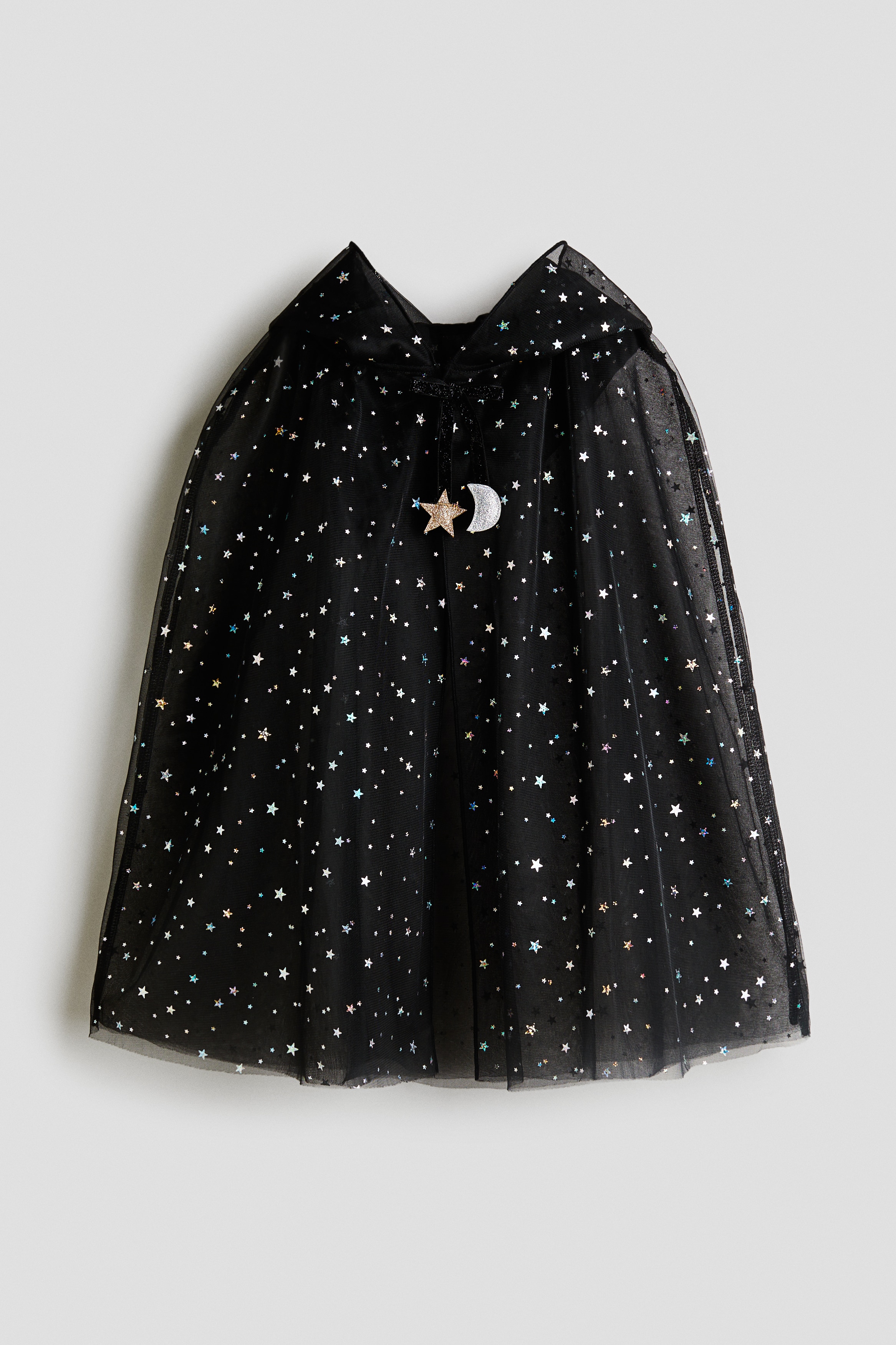 Pelerină fantezie - Negru/stele