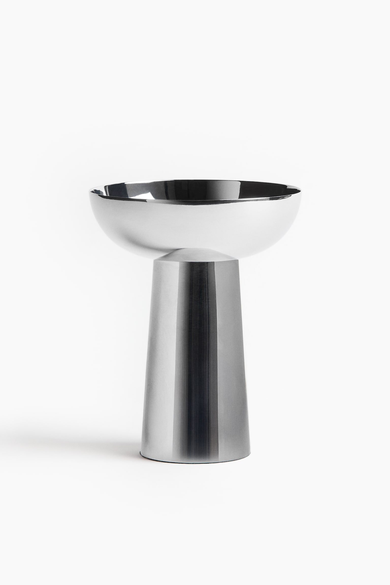 Stainless steel candle holder - Silver-coloured - 2