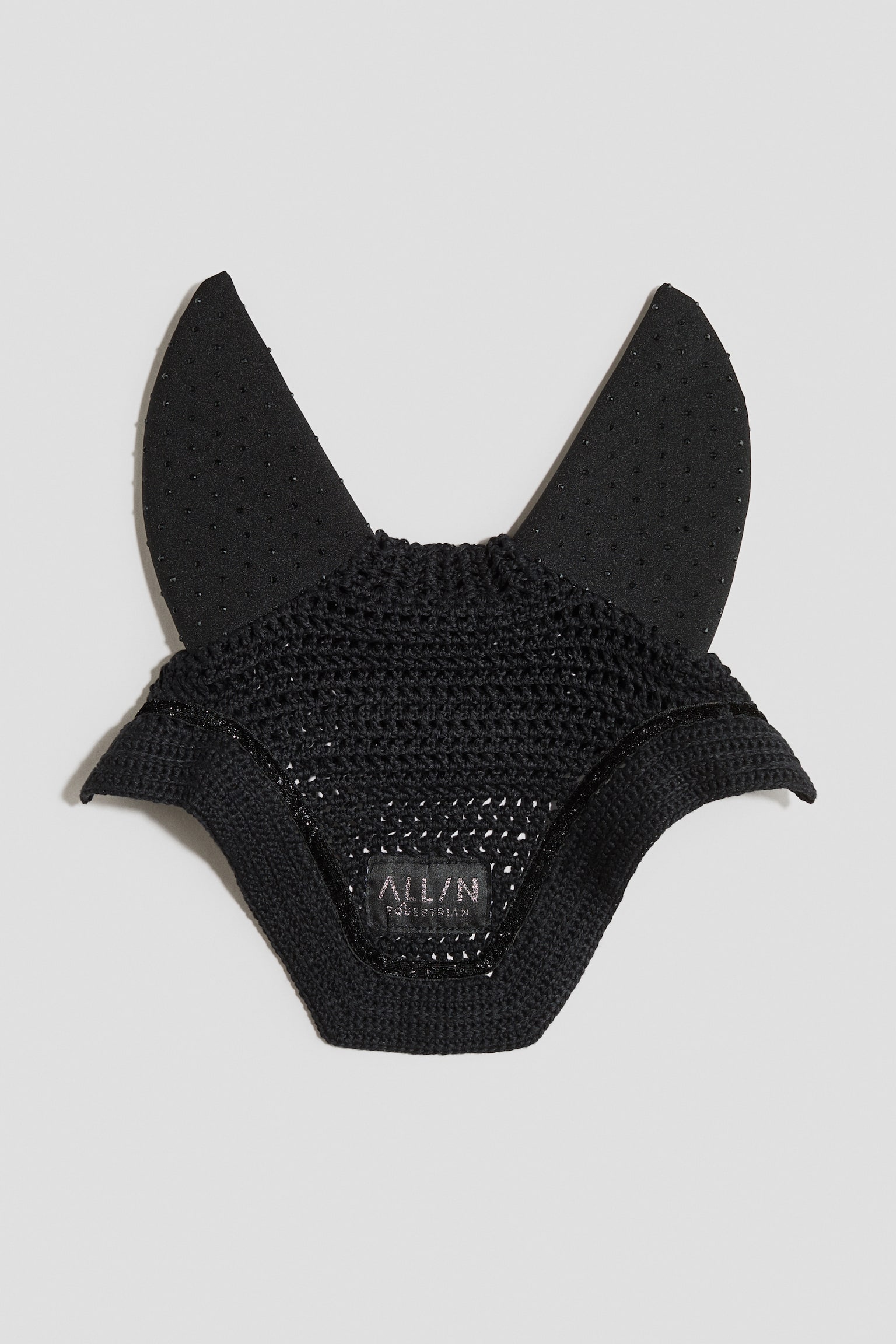 Bead-embellished veil - Black