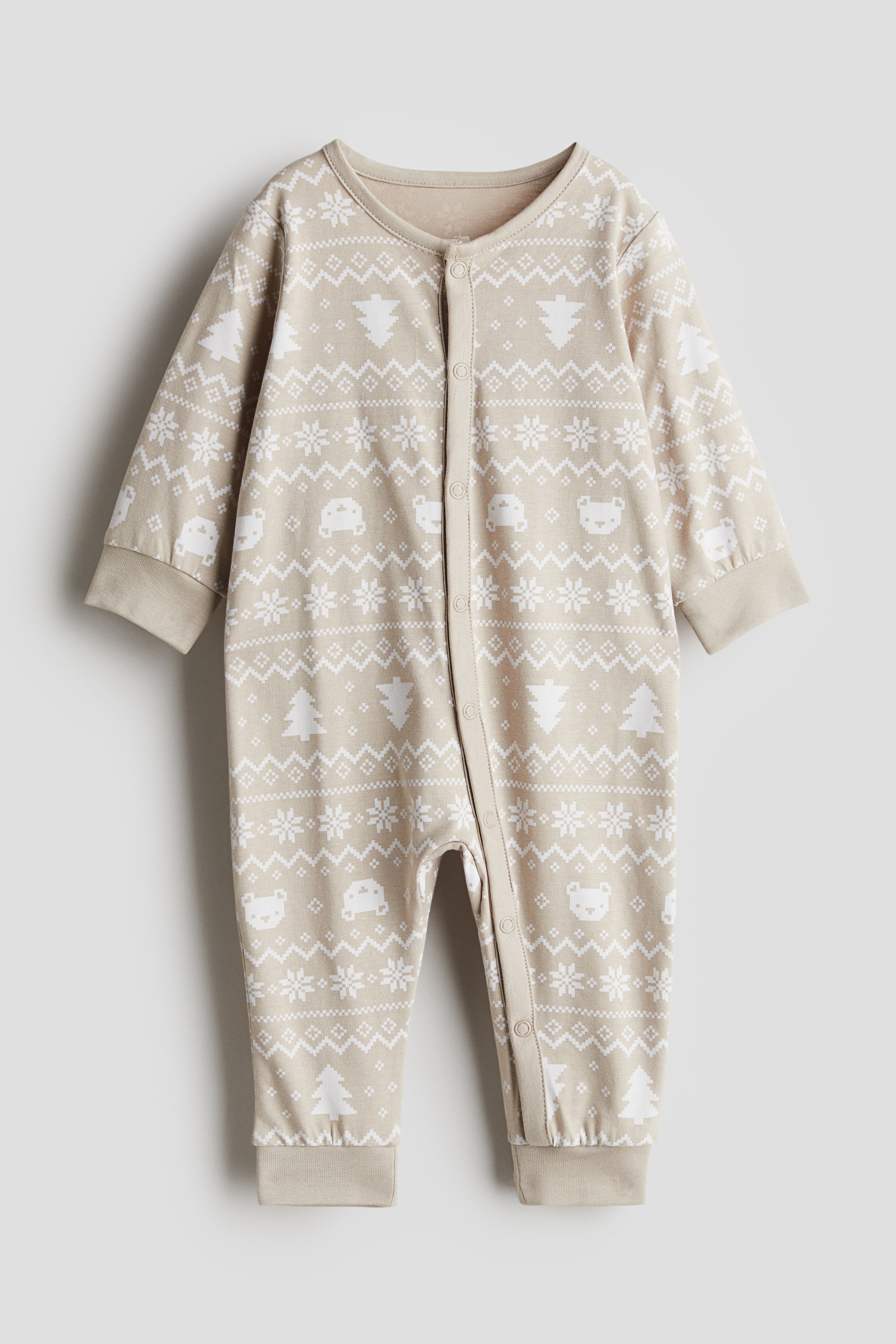 Patterned Pajama Jumpsuit