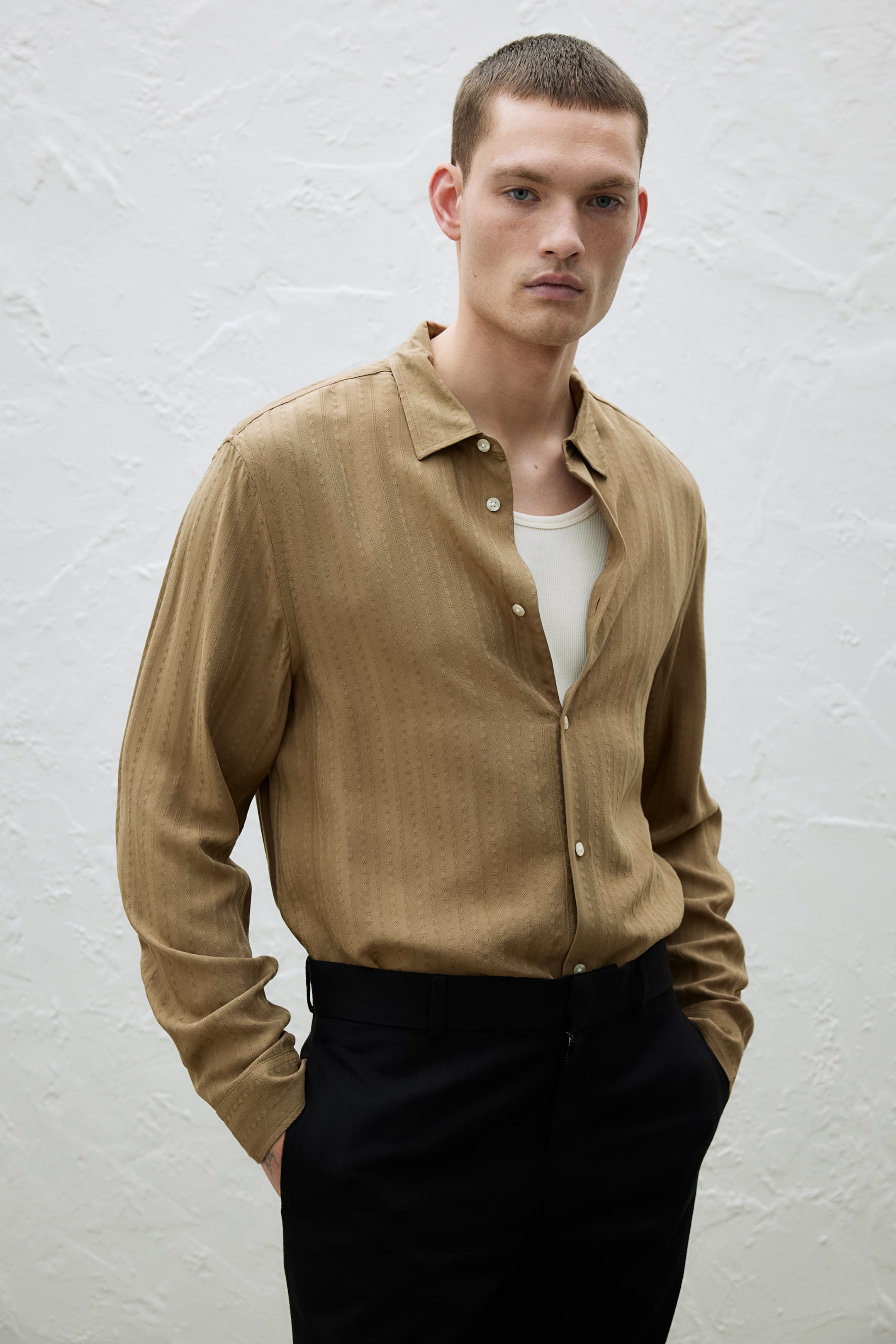 Regular Fit Textured Shirt