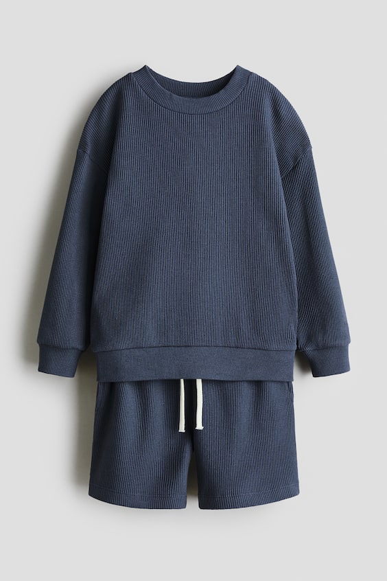 Детские топы H&M 2-Piece Waffled Cotton Set