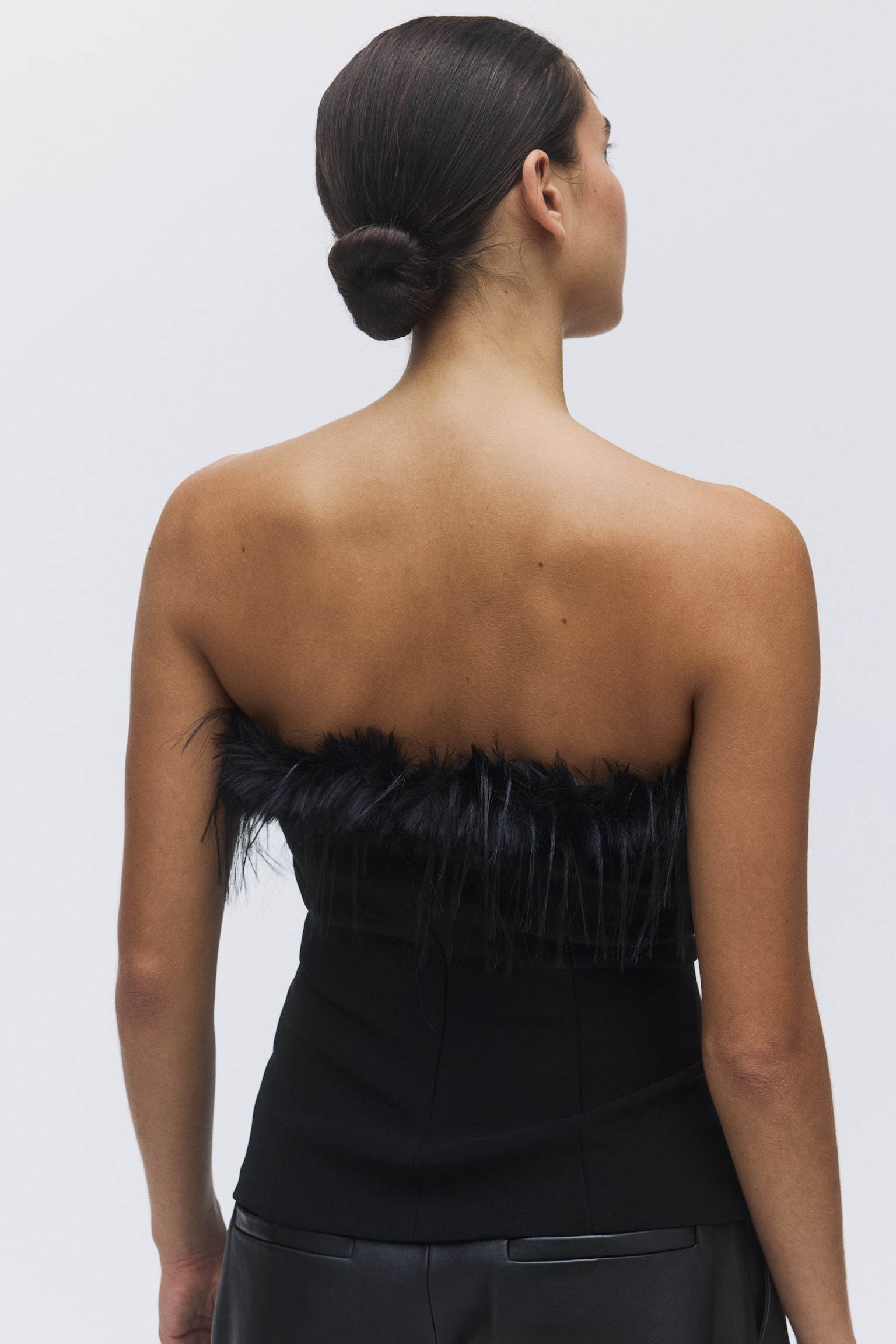 Straplez Üst - Siyah - 3