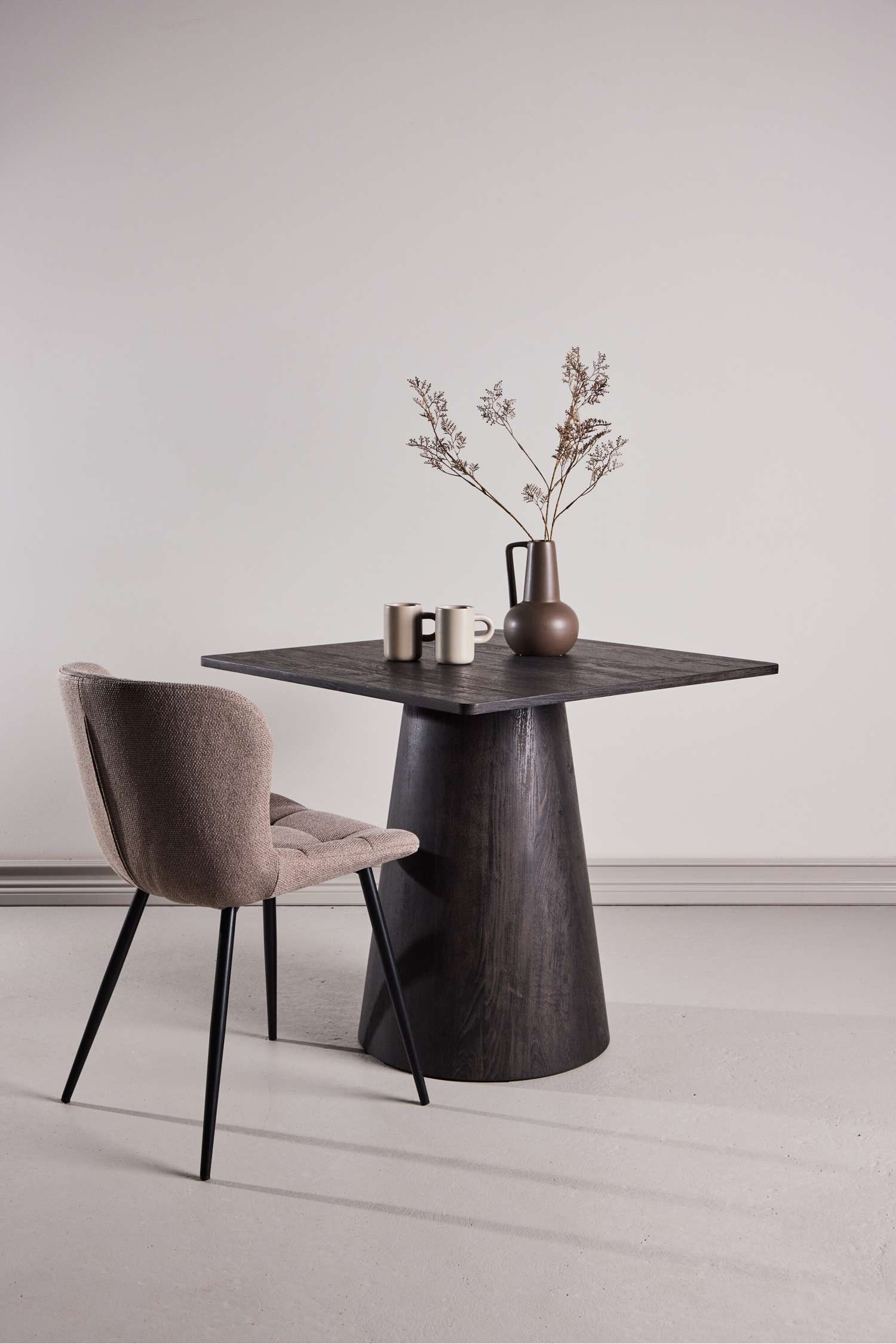 Lanzi Dining Table - Mdf, Moka/Mdf, Beige