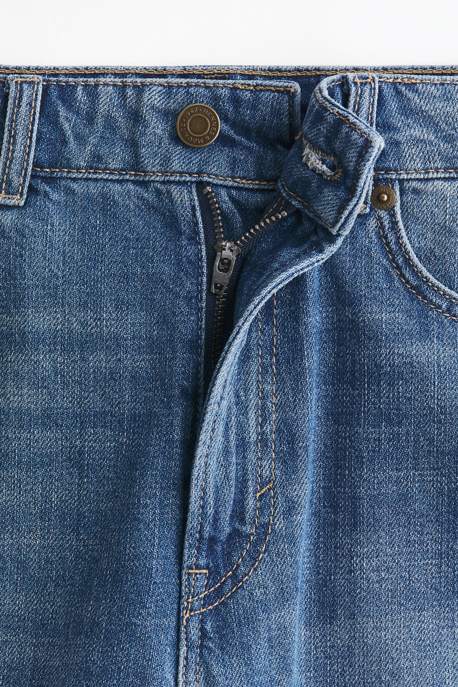 Denim Bermuda shorts - כחול ג'ינס/כחול ג'ינס/כחול ג'ינס בהיר - 3