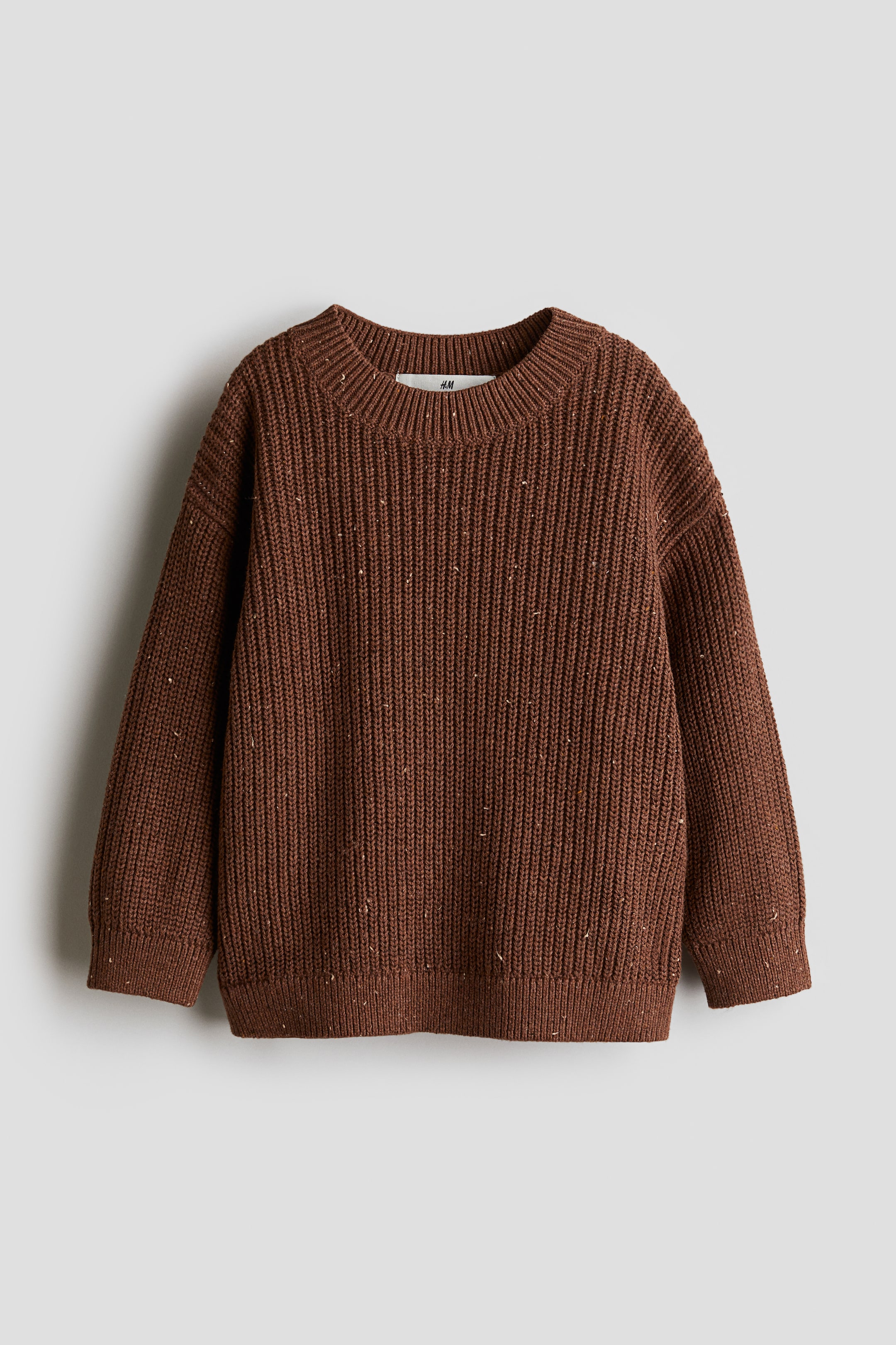 Rib-Knit Cotton Sweater