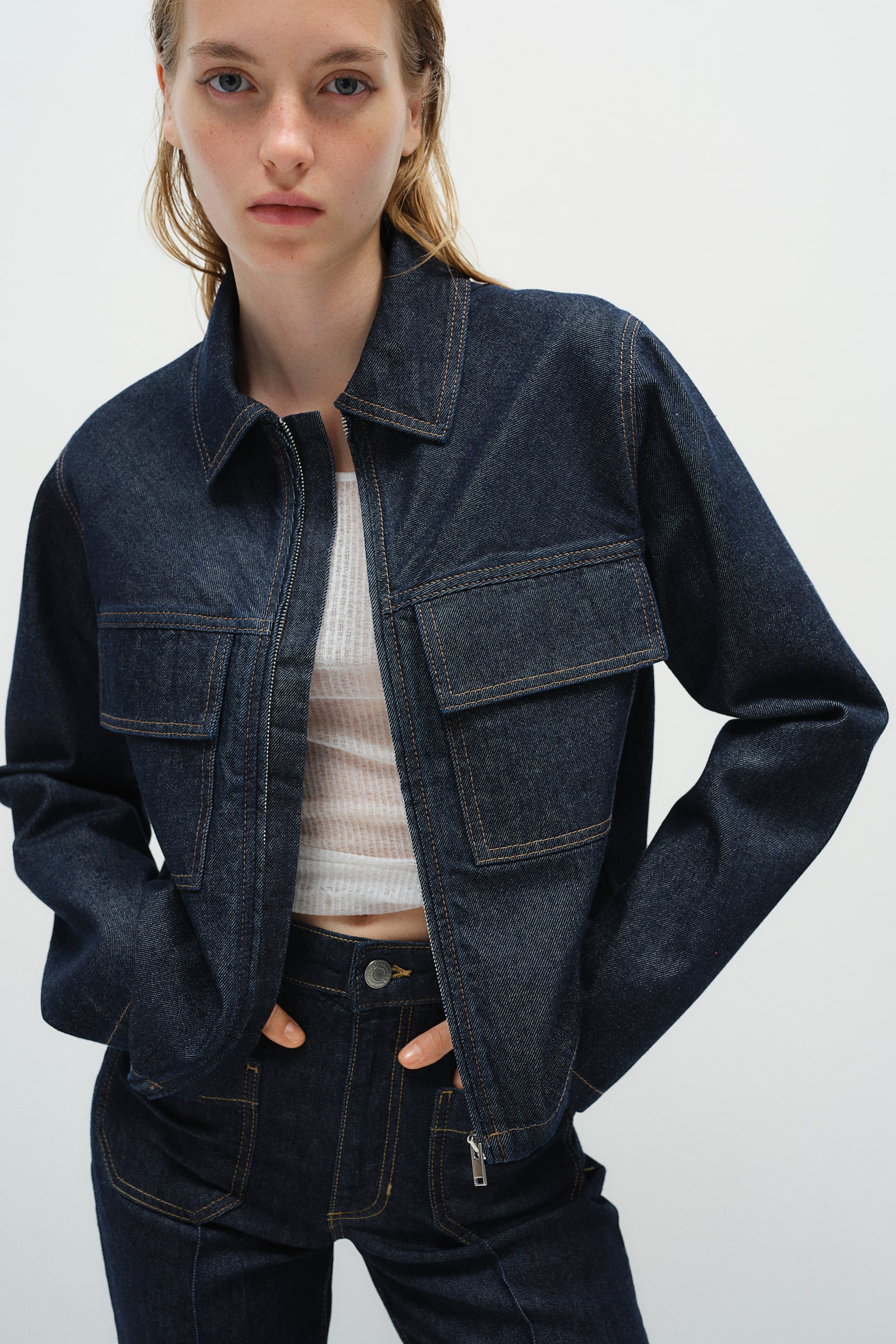 Denim jacket - Dark denim blue/Light denim blue - 3