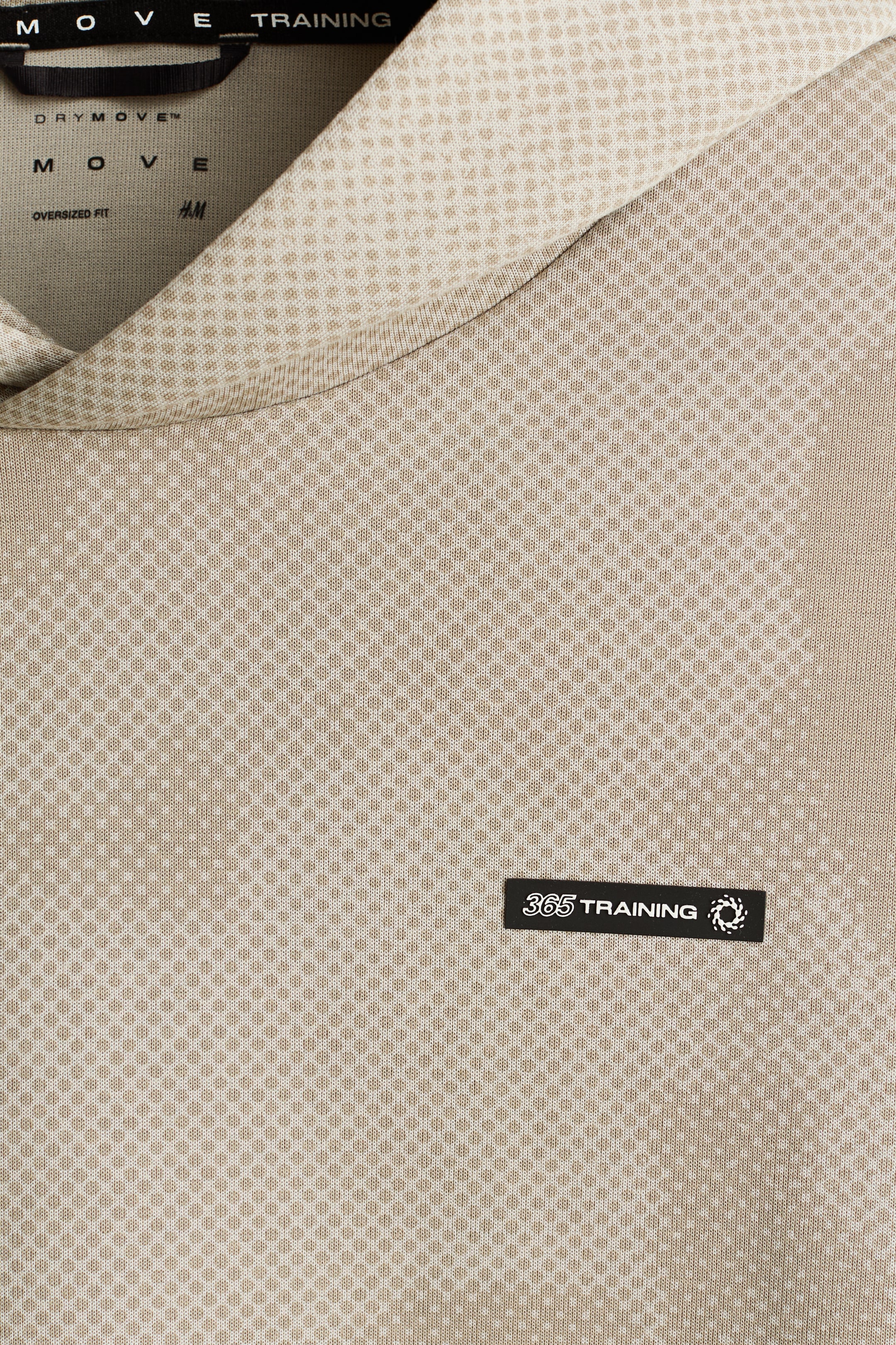 View larger image: Oversized Fit Sport hoodie with DryMove™ - Beige/Patterned - Men | H&M IN 8