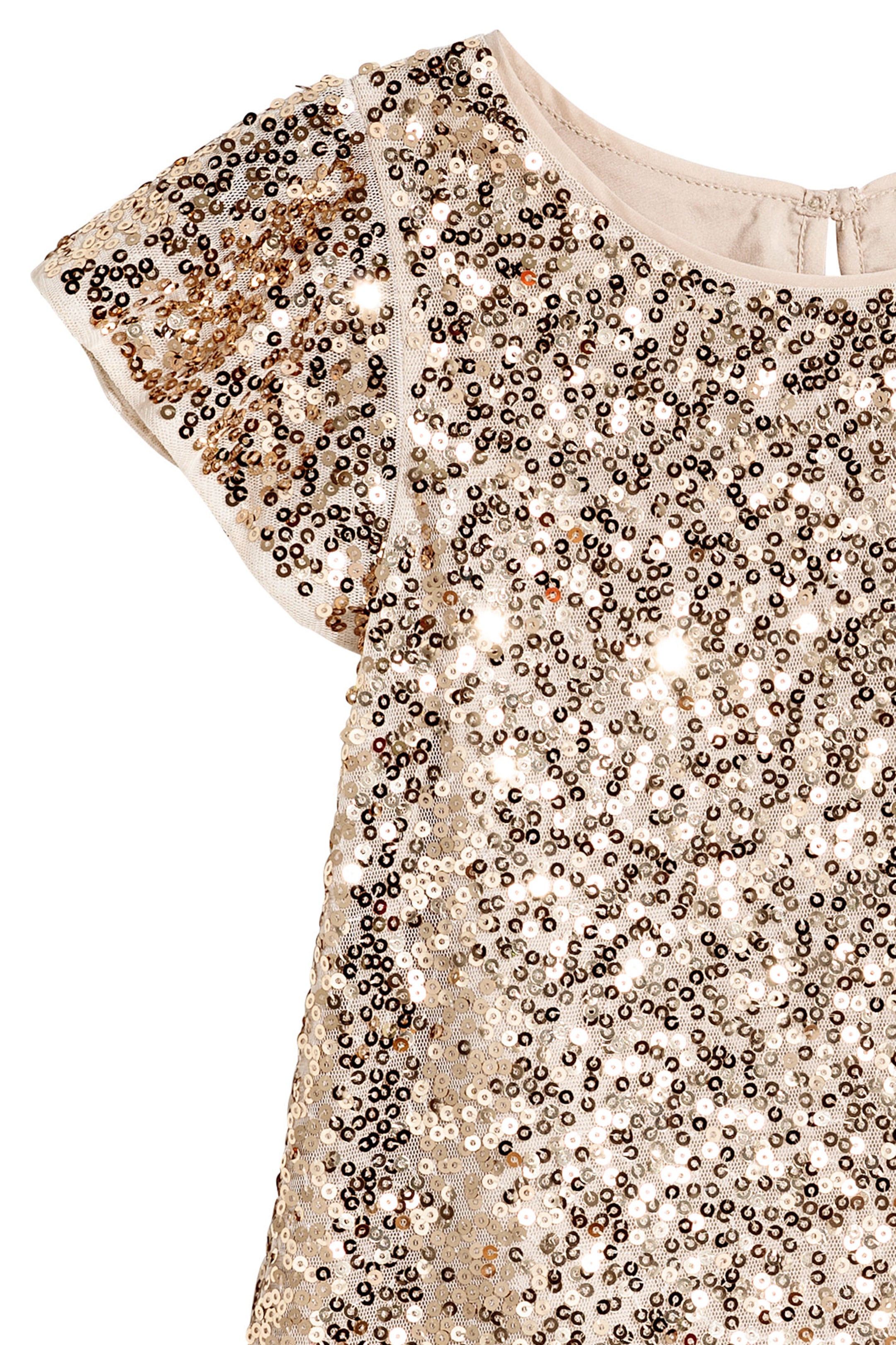 Größeres Bild ansehen: Paillettenkleid - Hellbeige - Kids | H&M DE 2