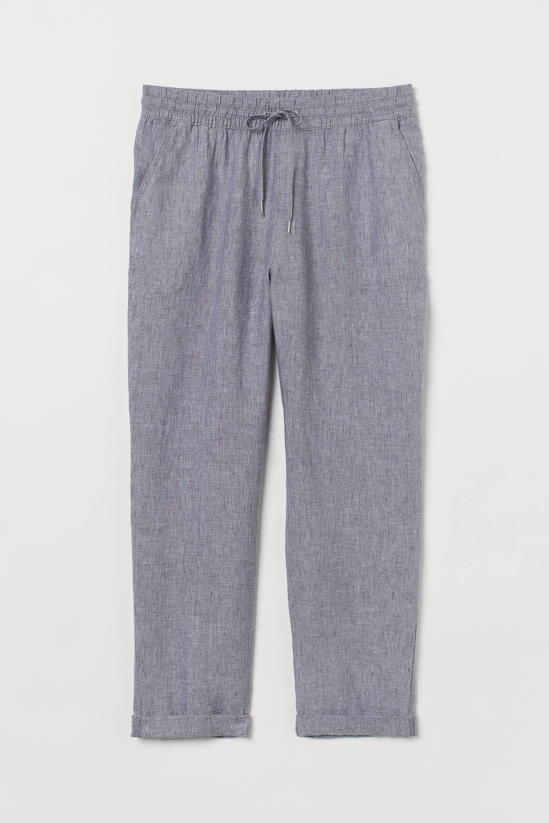 Grösseres Bild ansehen: Leinenjoggers - Hellgrau - DAMEN | H&M CH 1