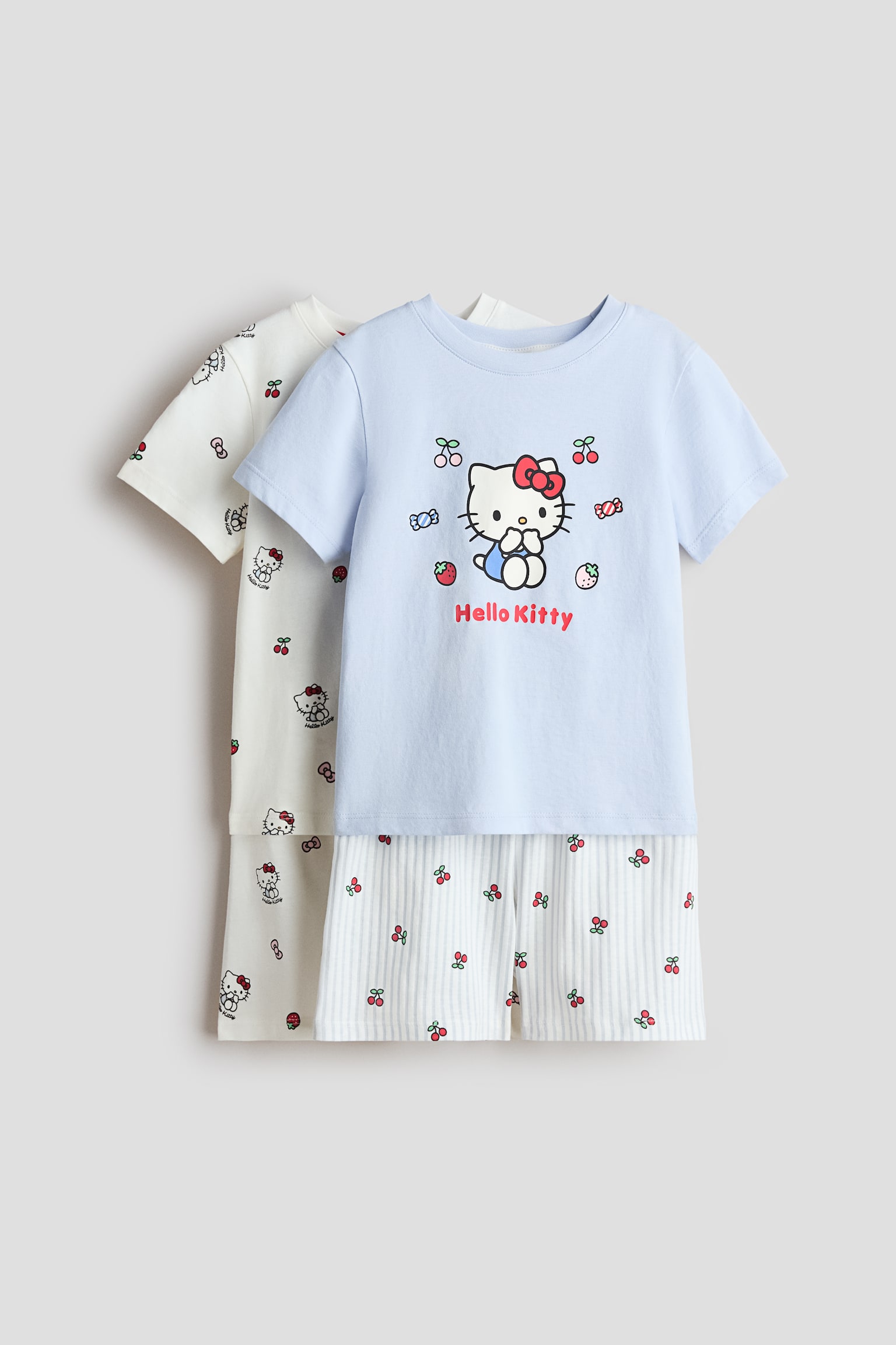 Bộ 2 bộ đồ ngủ in hình - Màu kem/Hello Kitty