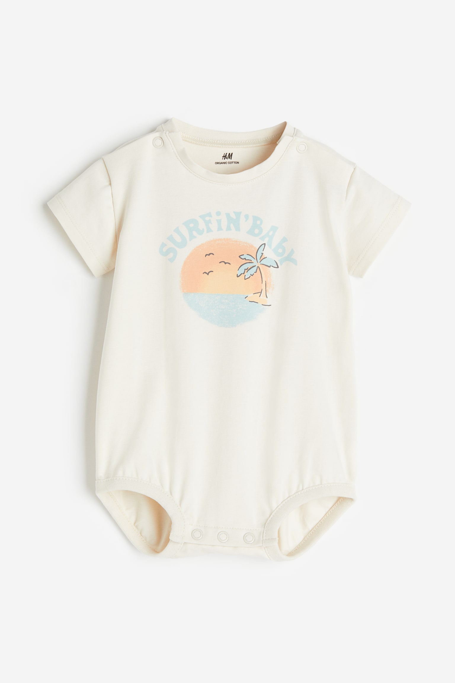 Printed bodysuit - Natural white/Surfin' Baby - 1