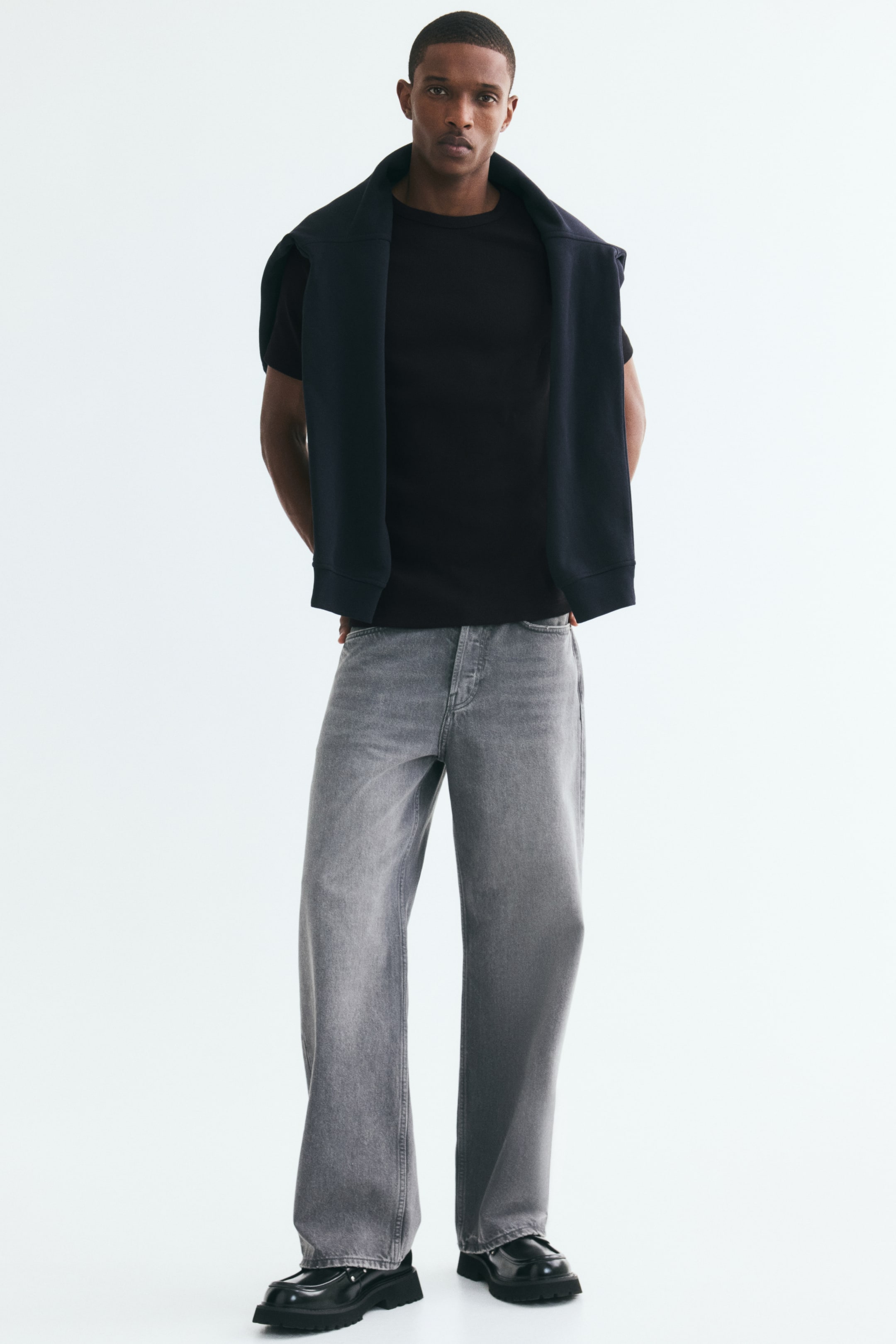 Slim-Fit Ribbed T-Shirt
