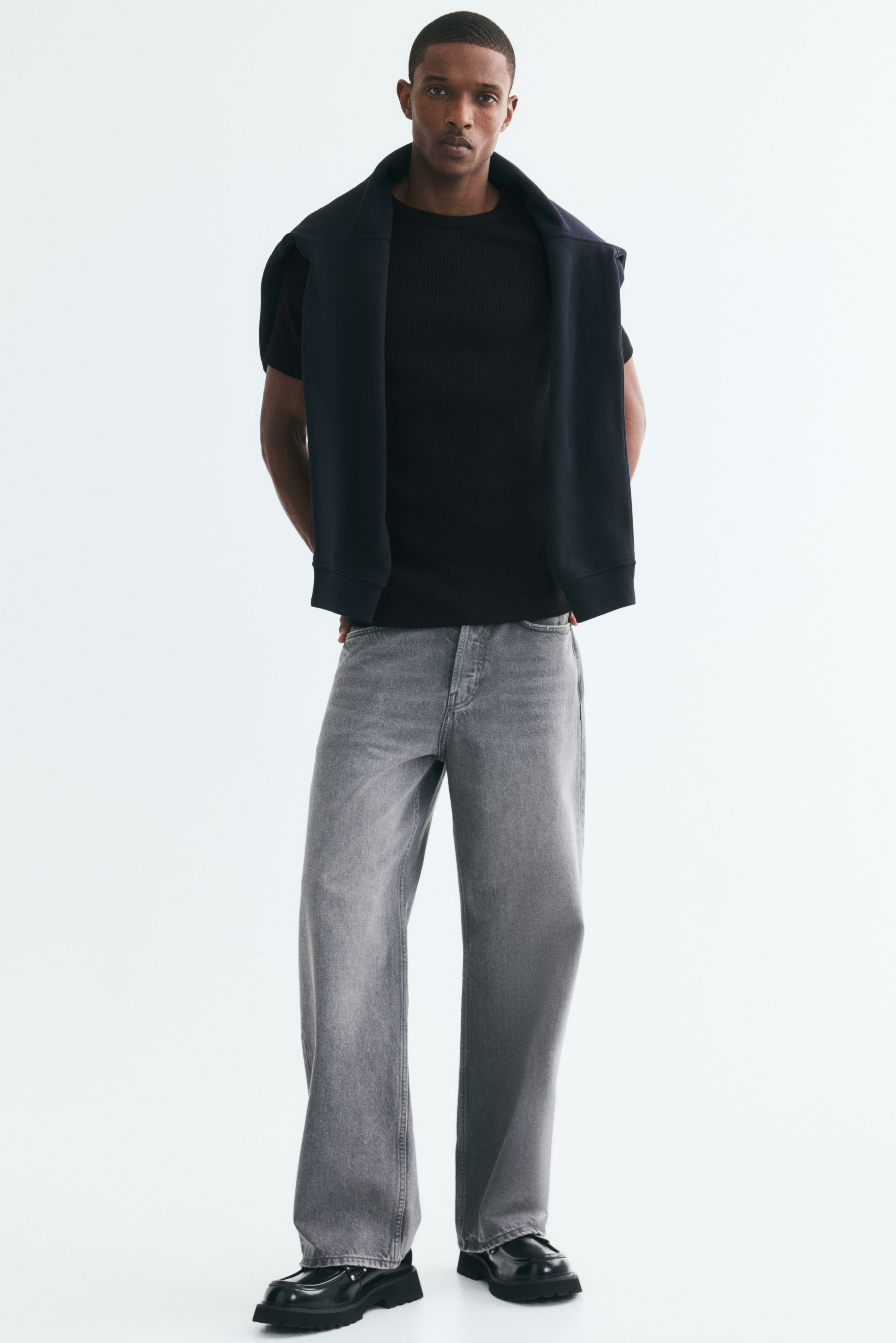 Slim-Fit Ribbed T-Shirt